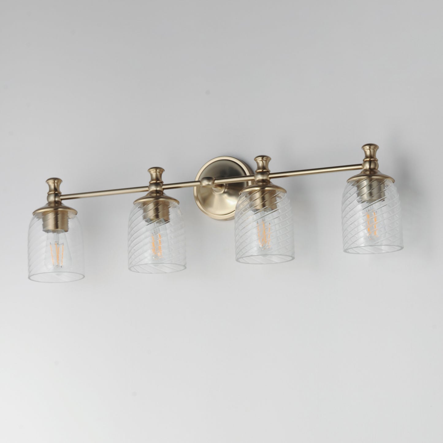 Swirl 4-Light Bath Vanity Satin Champagne by Maxim Lighting