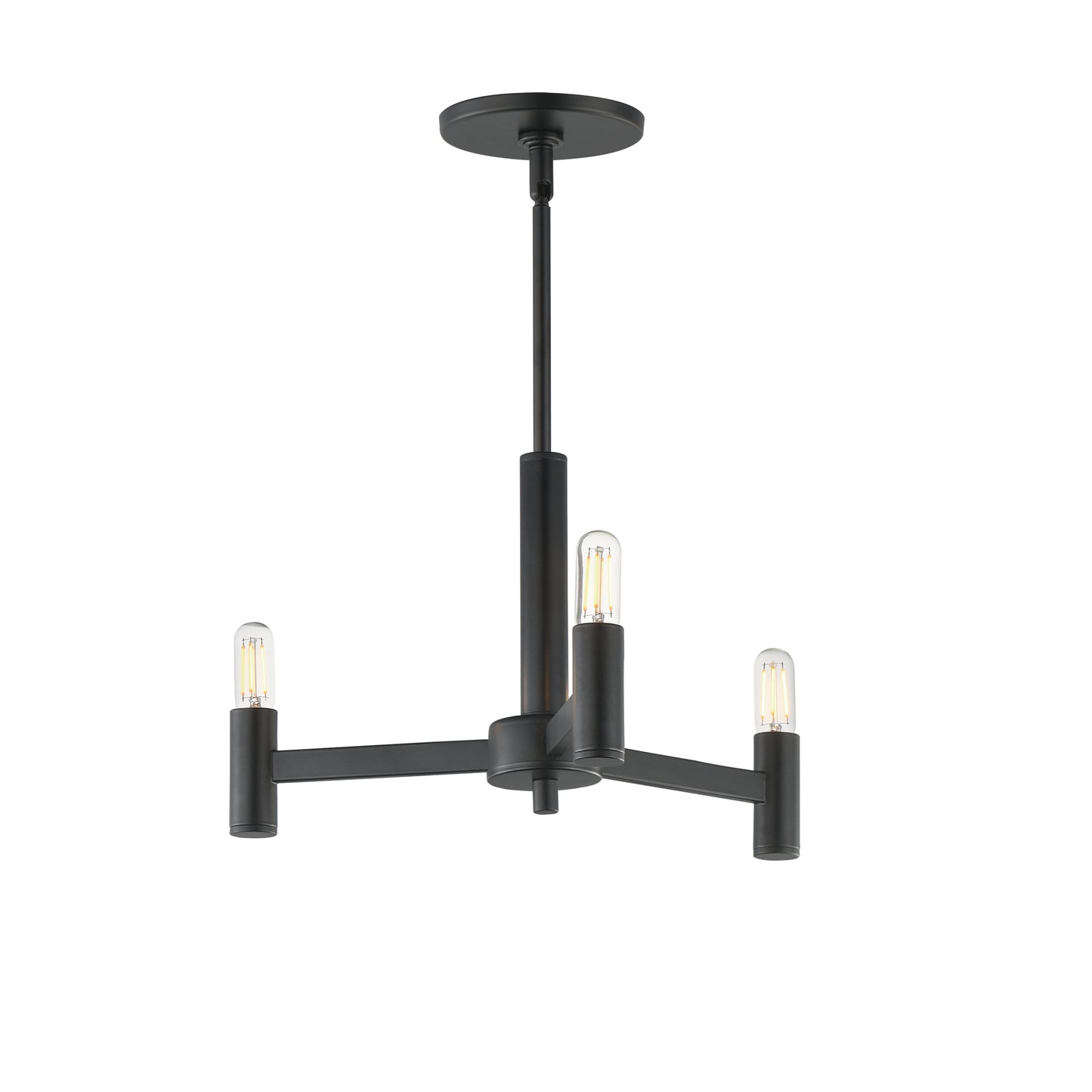 Emana 3-Light Chandelier Black by Maxim Lighting