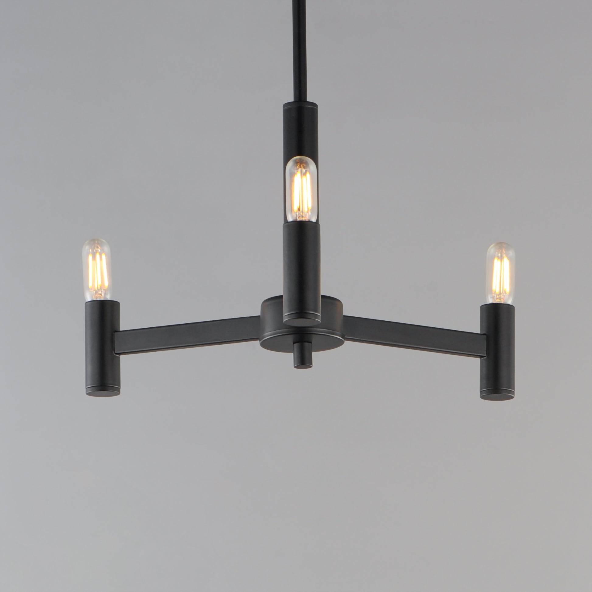Emana 3-Light Chandelier Black by Maxim Lighting