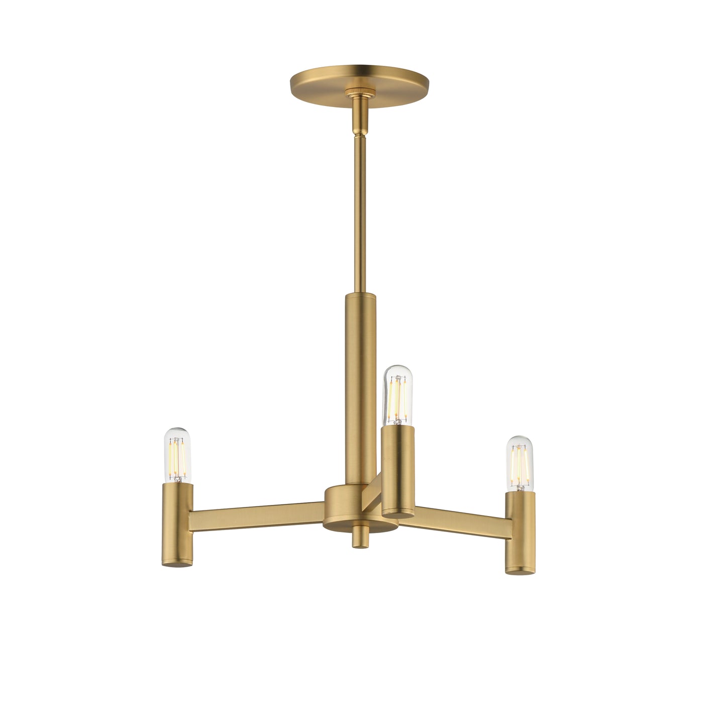 Emana 3-Light Chandelier Natural Aged Brass by Maxim Lighting