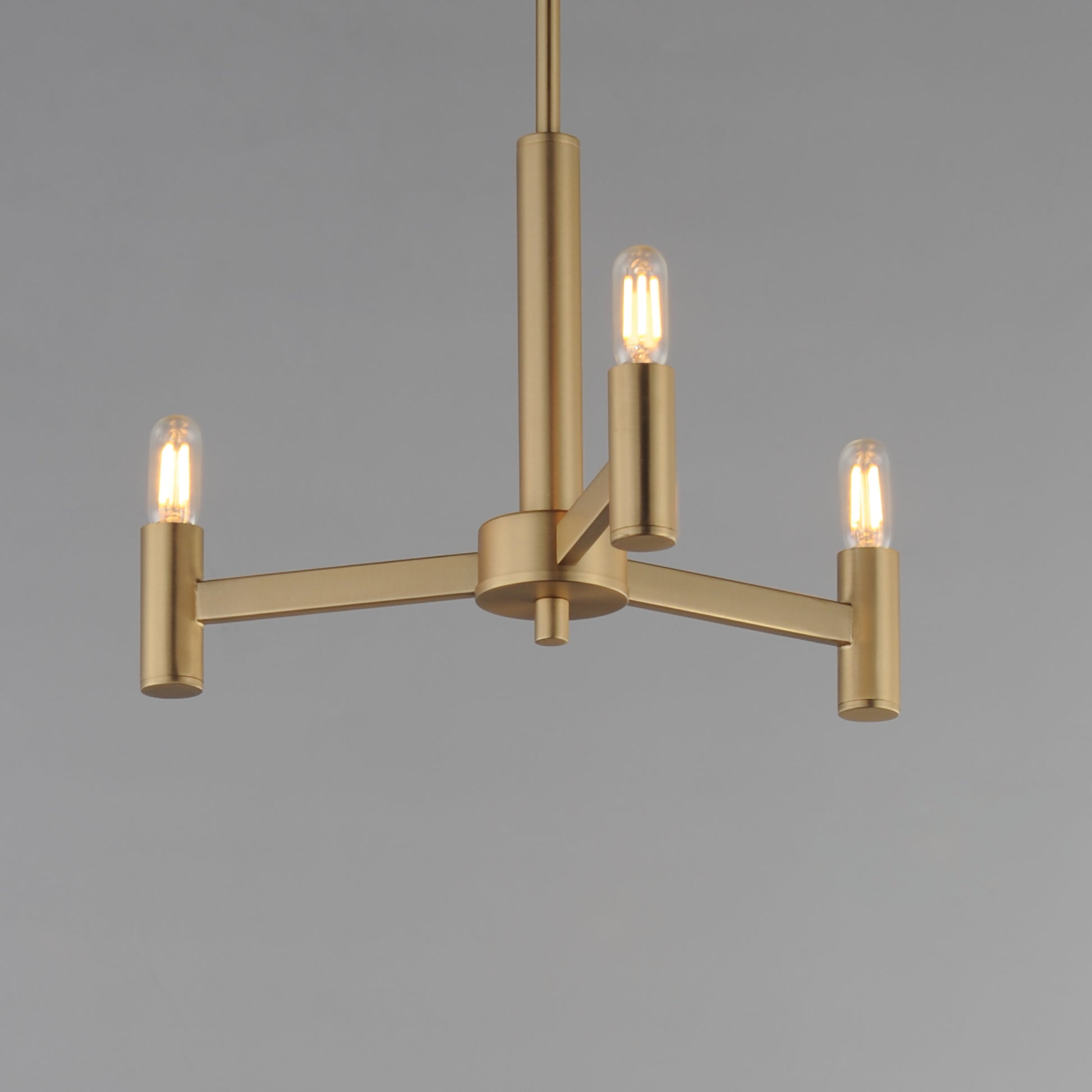 Emana 3-Light Chandelier Natural Aged Brass by Maxim Lighting