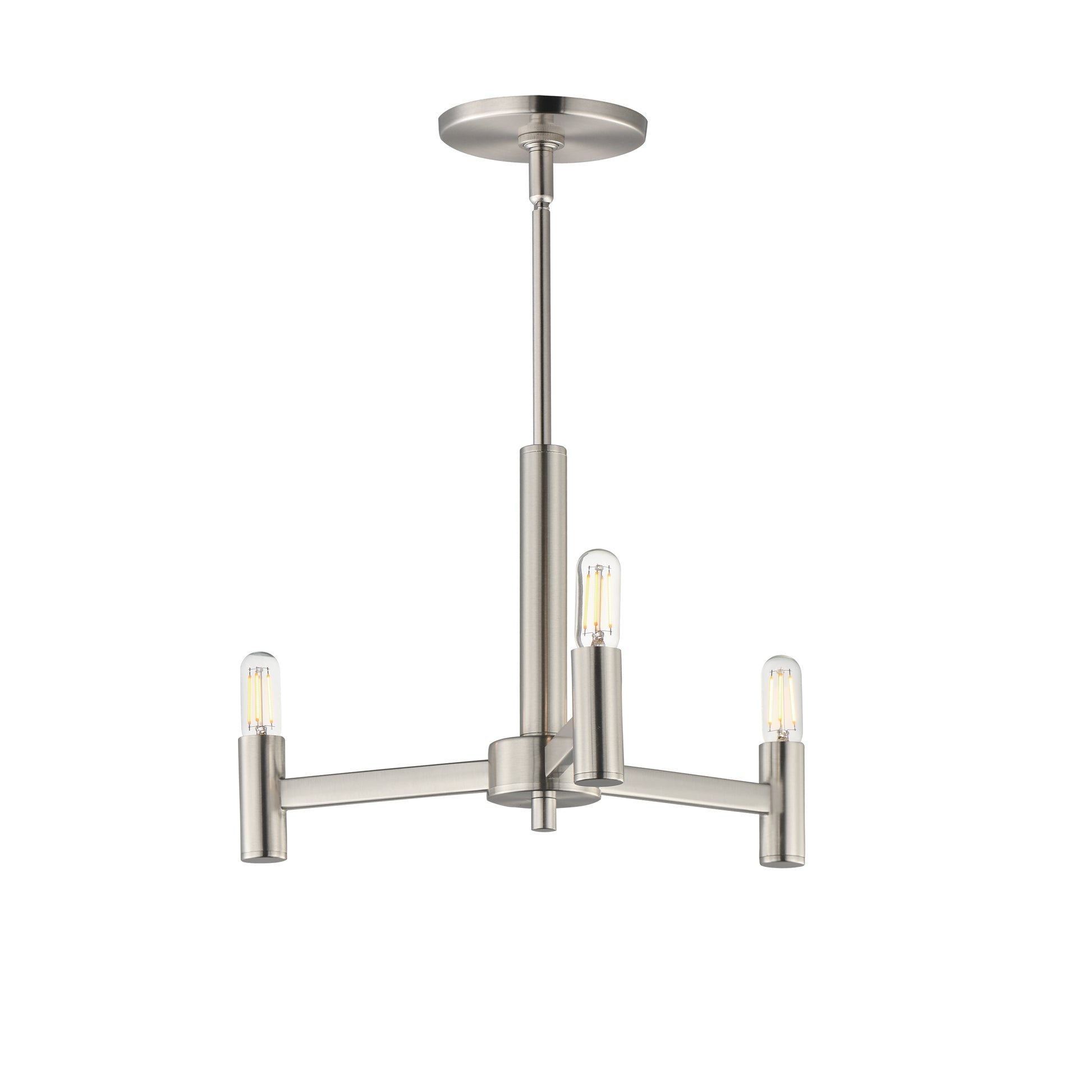Emana 3-Light Chandelier Satin Nickel by Maxim Lighting