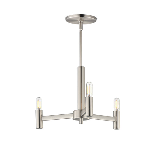 Emana 3-Light Chandelier Satin Nickel by Maxim Lighting