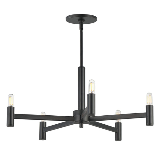 Emana 5-Light Chandelier Black by Maxim Lighting