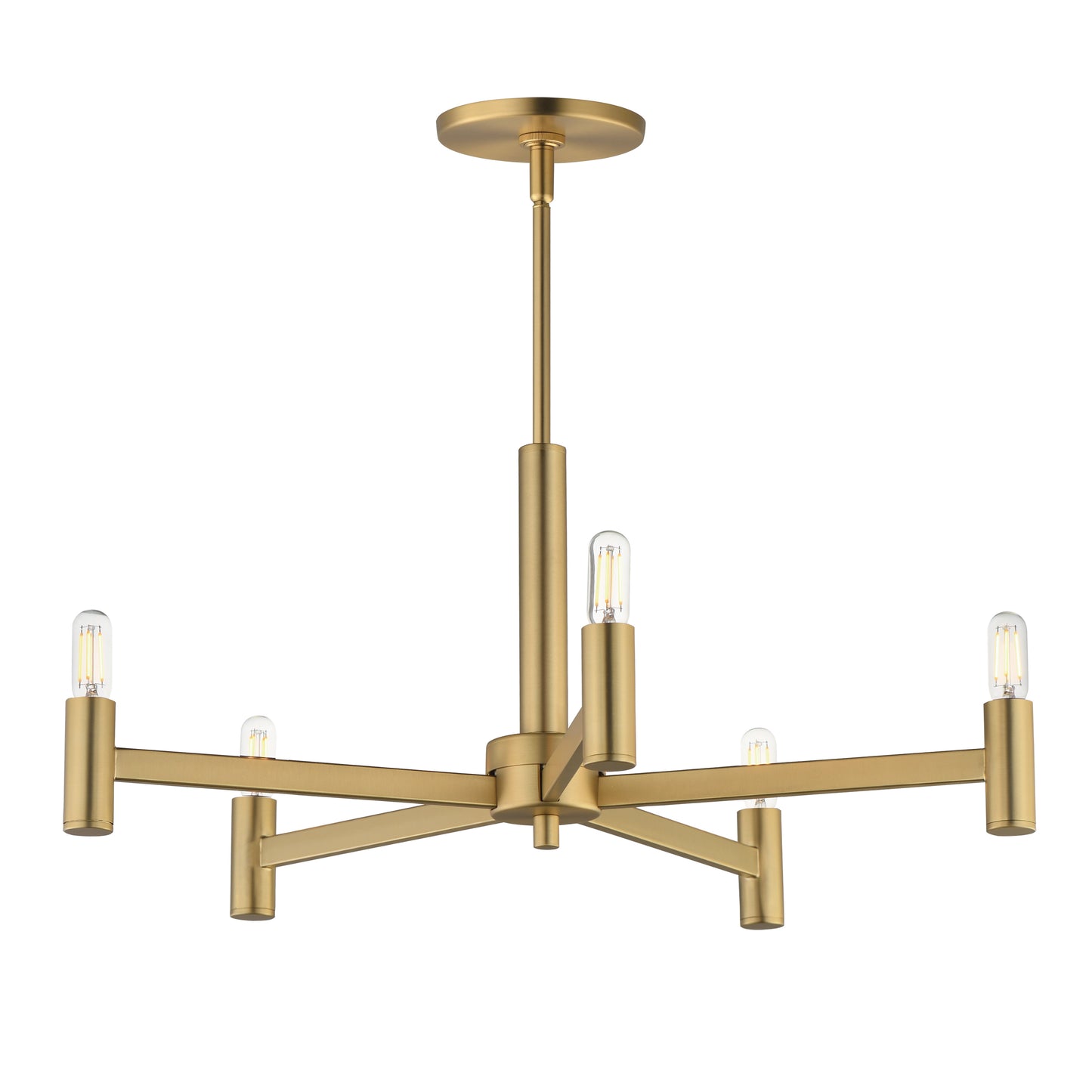 Emana 5-Light Chandelier Natural Aged Brass by Maxim Lighting