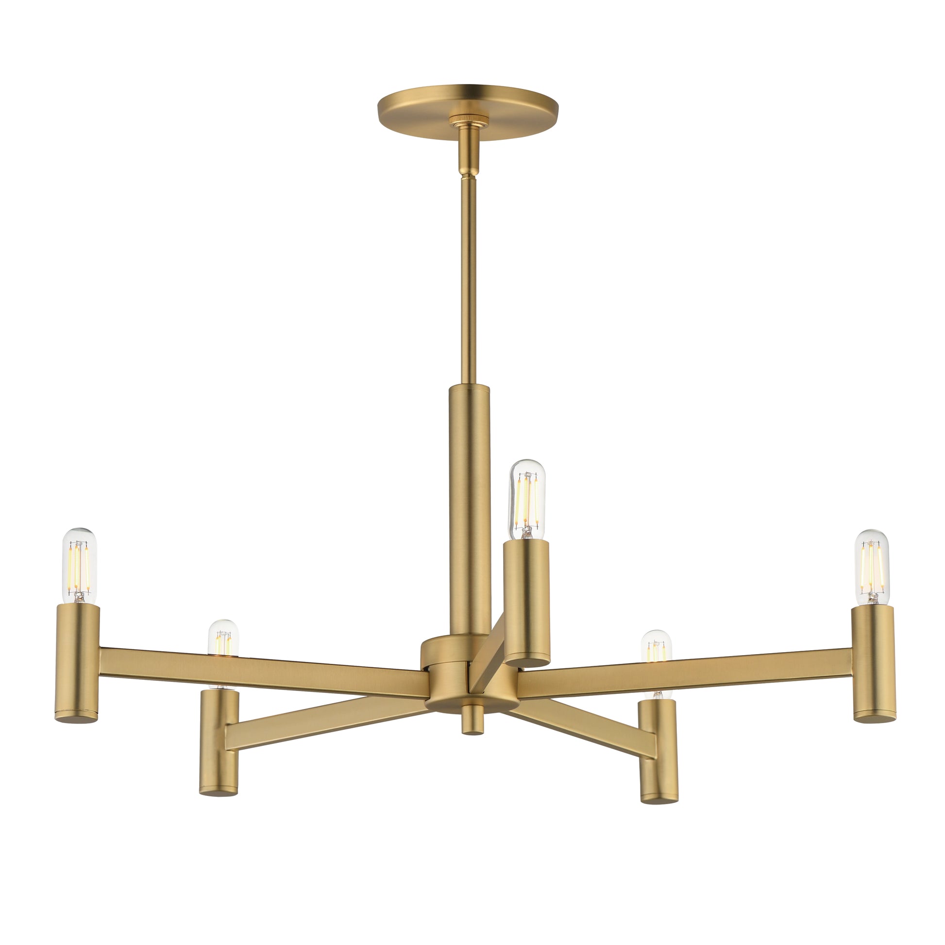 Emana 5-Light Chandelier Natural Aged Brass by Maxim Lighting