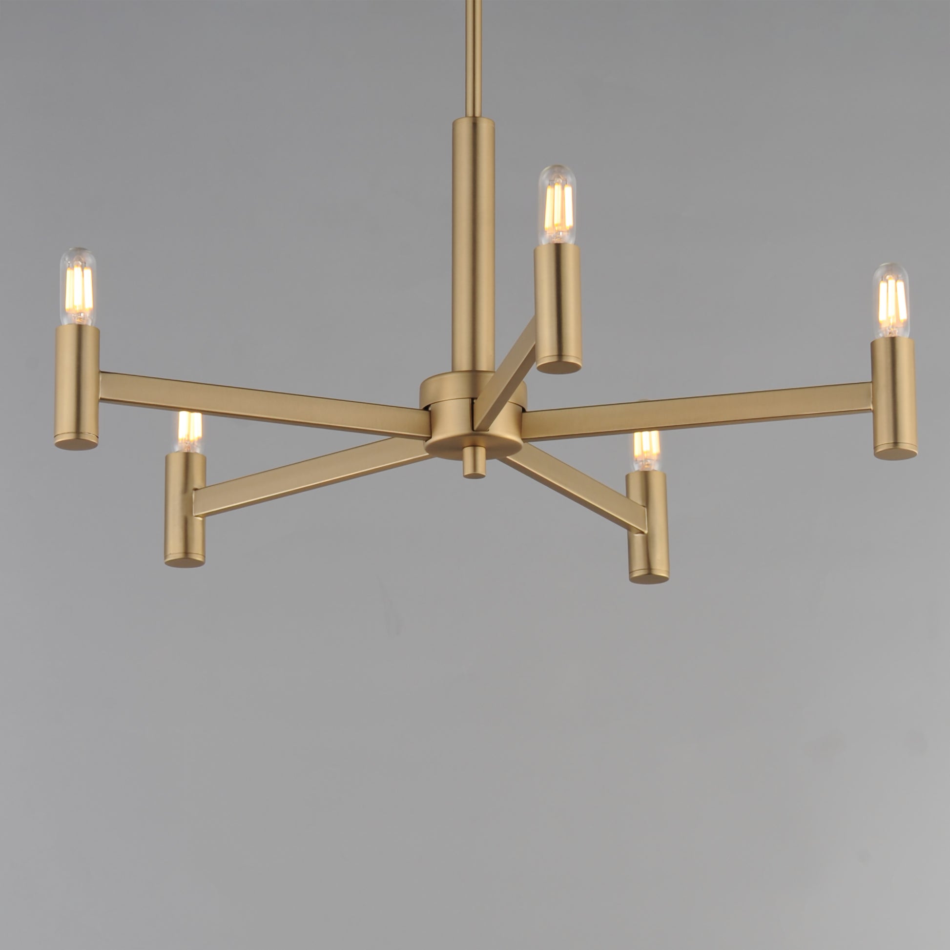 Emana 5-Light Chandelier Natural Aged Brass by Maxim Lighting