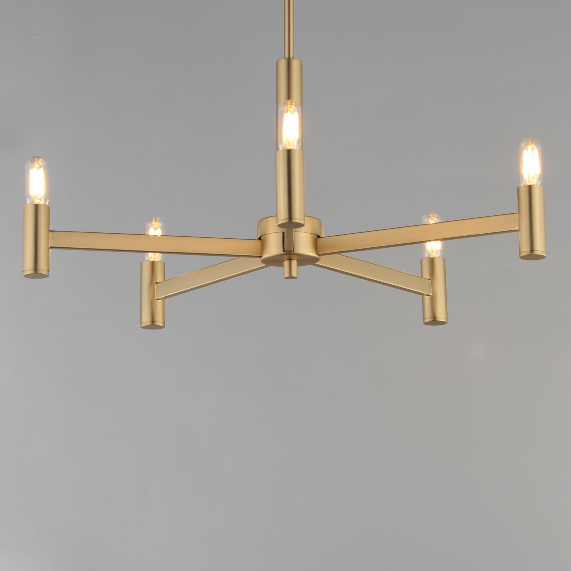 Emana 5-Light Chandelier Natural Aged Brass by Maxim Lighting