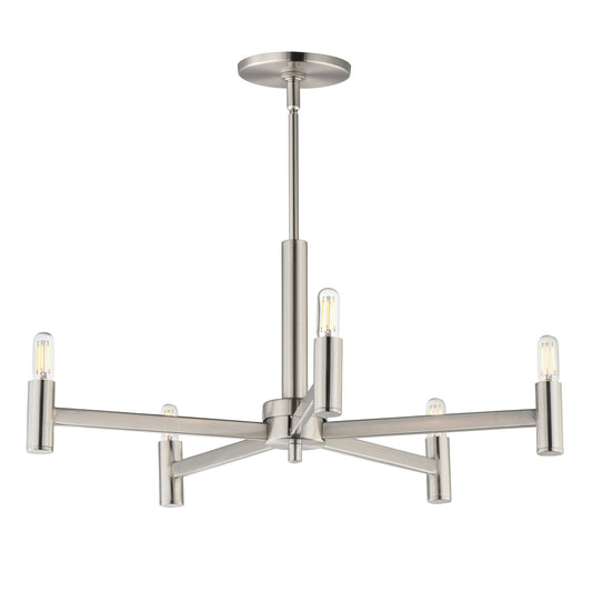 Emana 5-Light Chandelier Satin Nickel by Maxim Lighting