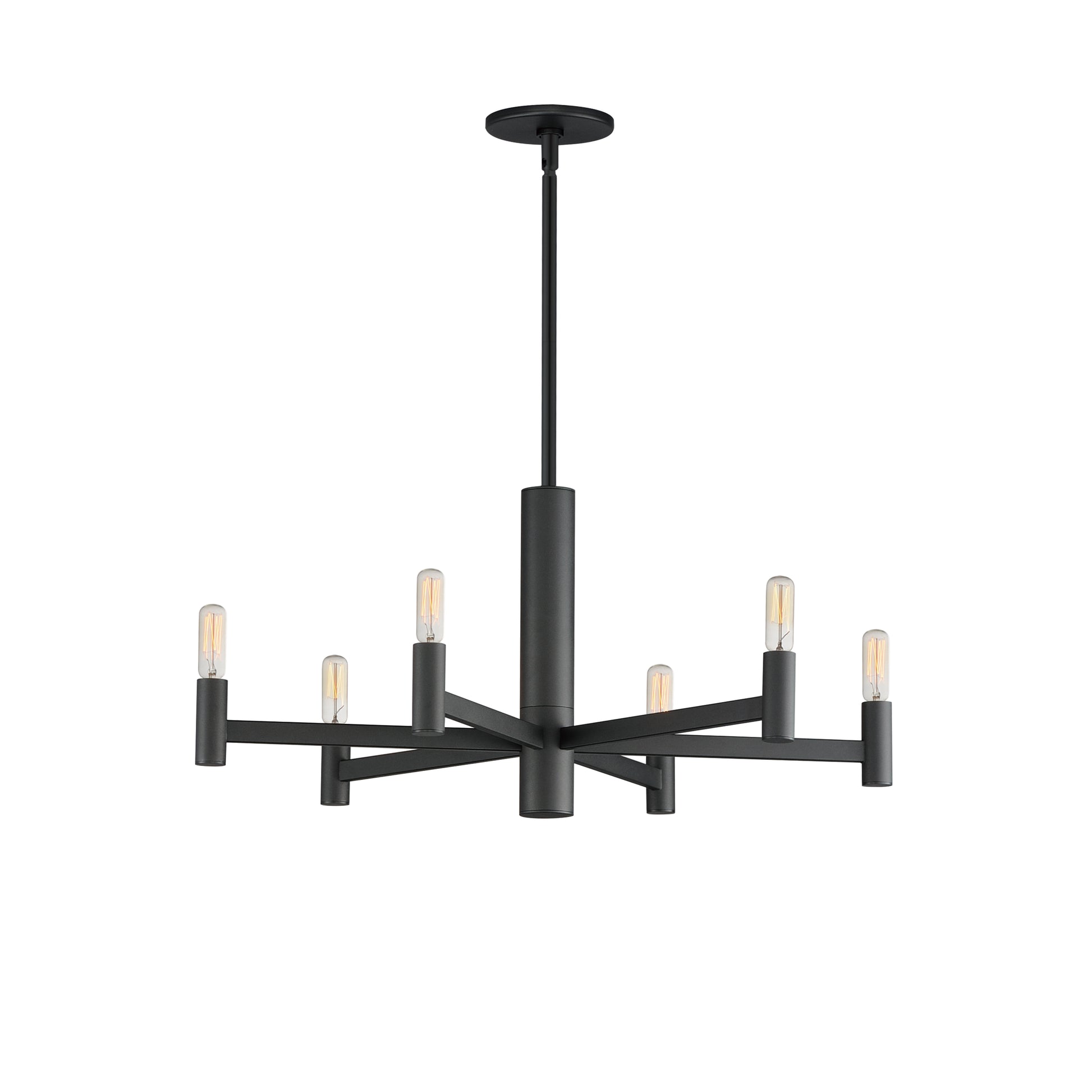 Emana 6-Light Chandelier Black by Maxim Lighting
