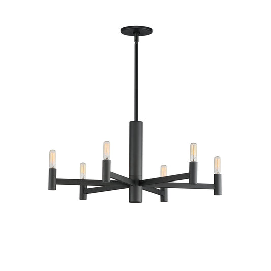 Emana 6-Light Chandelier Black by Maxim Lighting