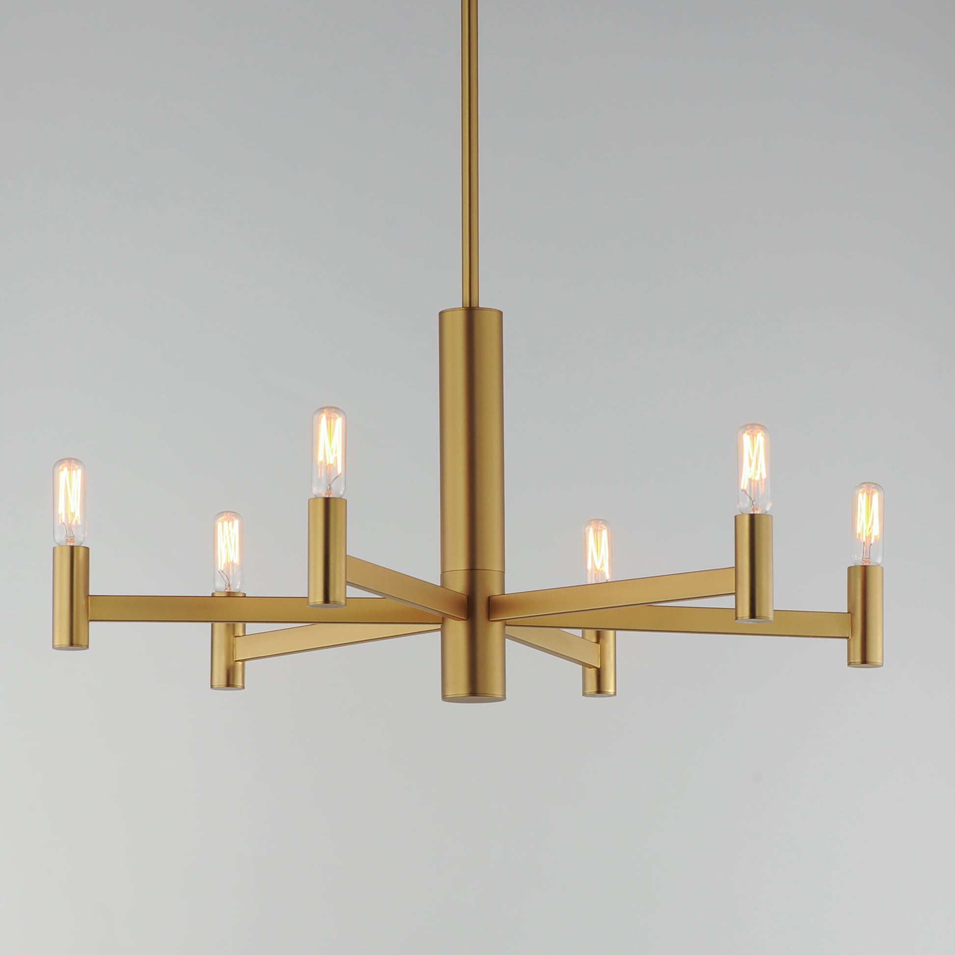 Emana 6-Light Chandelier Natural Aged Brass by Maxim Lighting