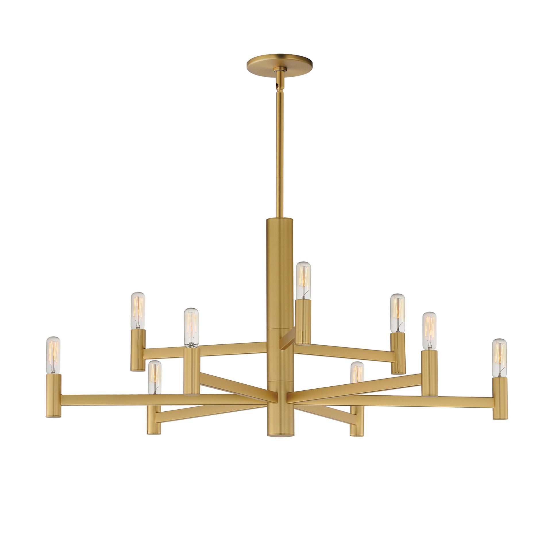 Emana 9-Light Chandelier Natural Aged Brass by Maxim Lighting