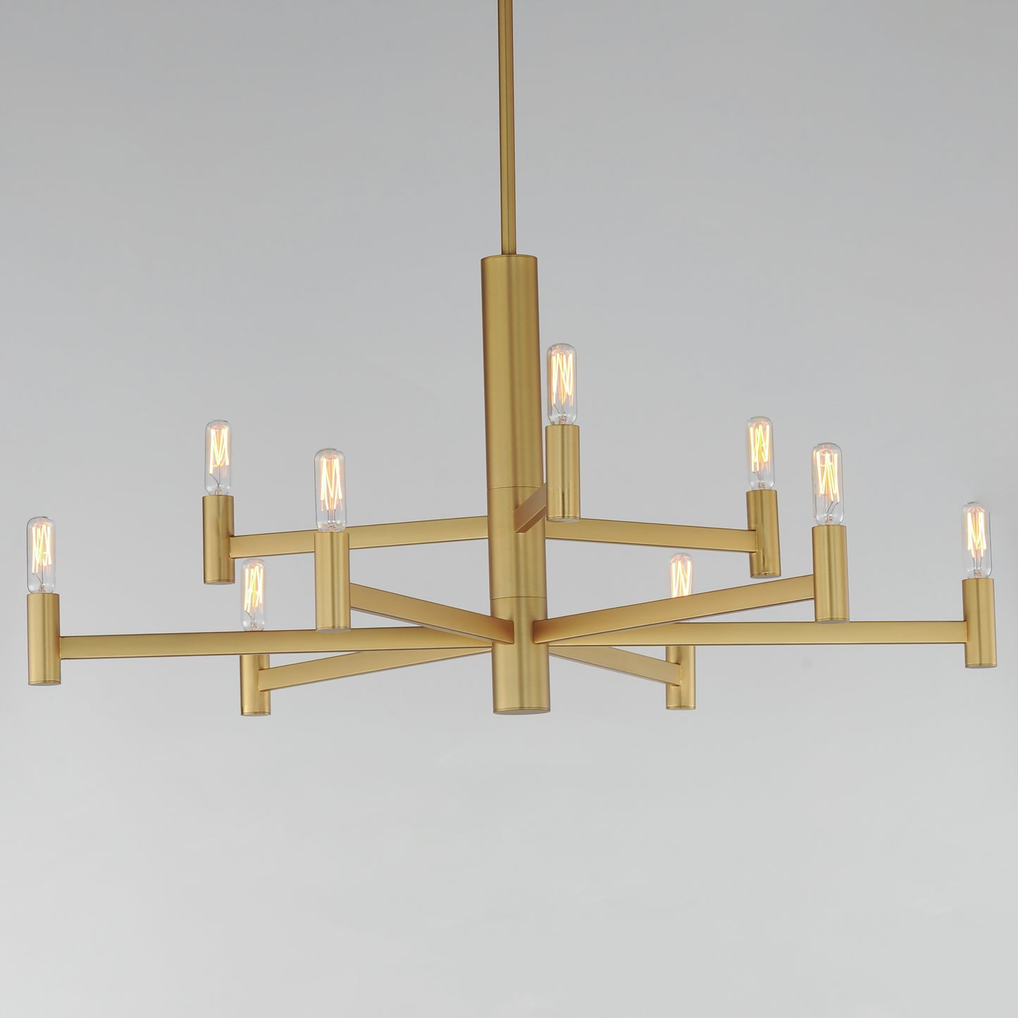 Emana 9-Light Chandelier Natural Aged Brass by Maxim Lighting