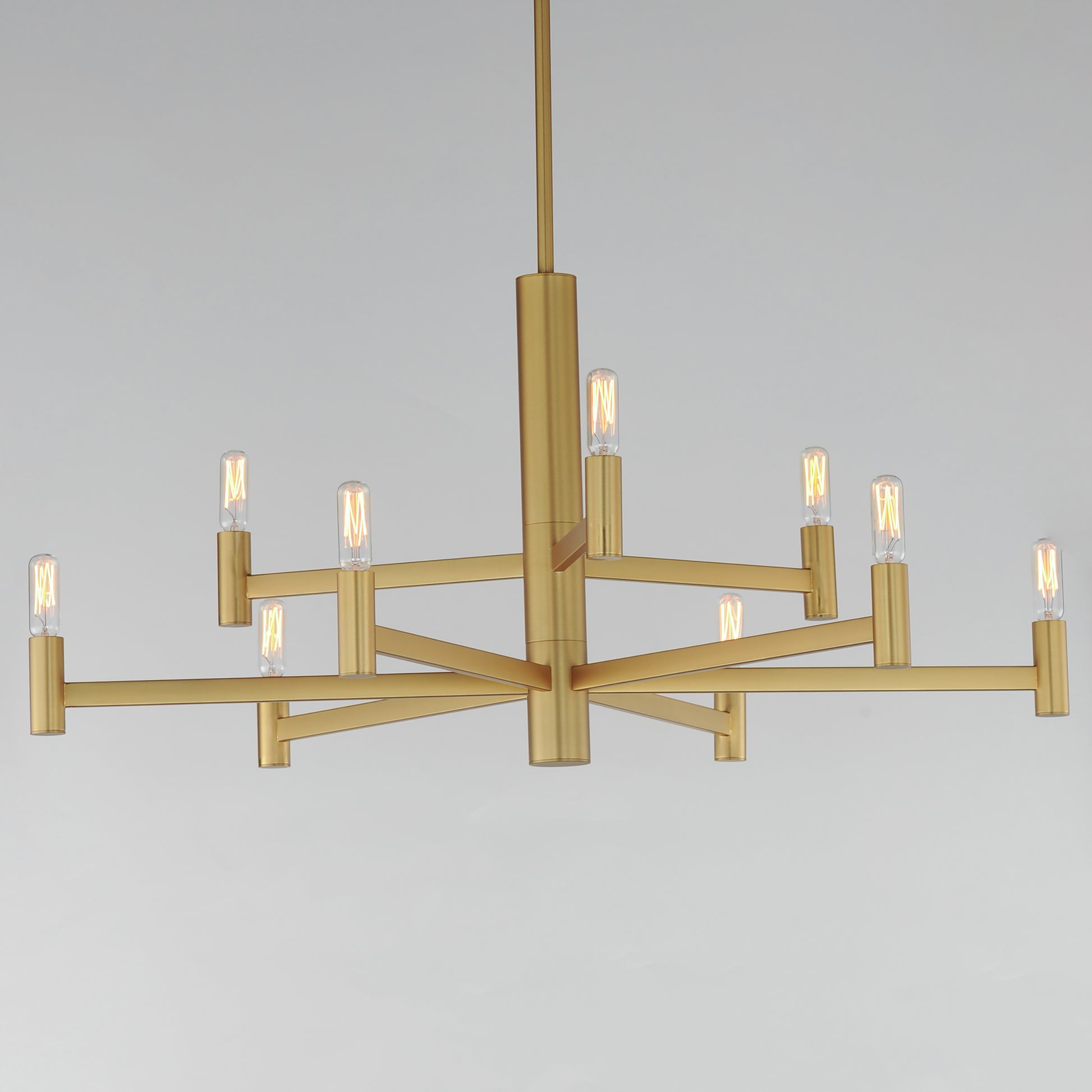 Emana 9-Light Chandelier Natural Aged Brass by Maxim Lighting