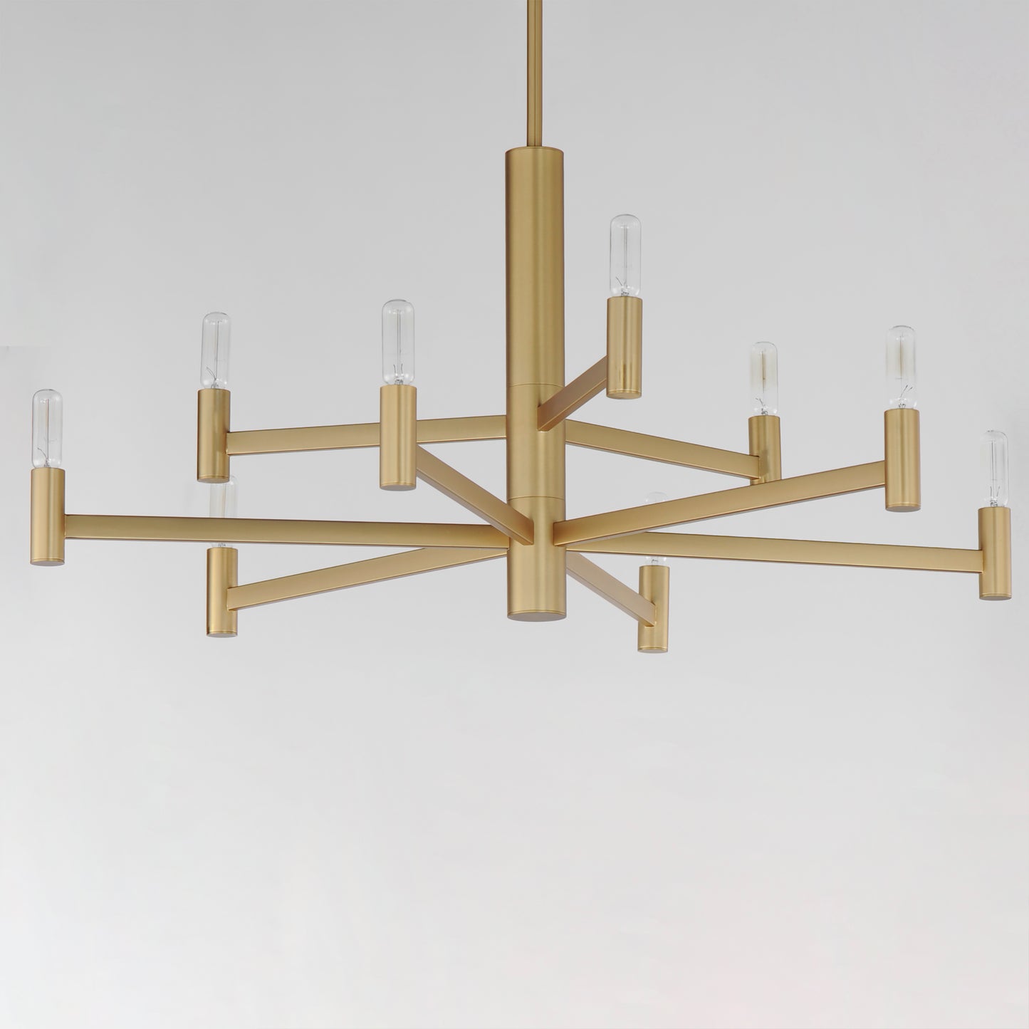 Emana 9-Light Chandelier Natural Aged Brass by Maxim Lighting