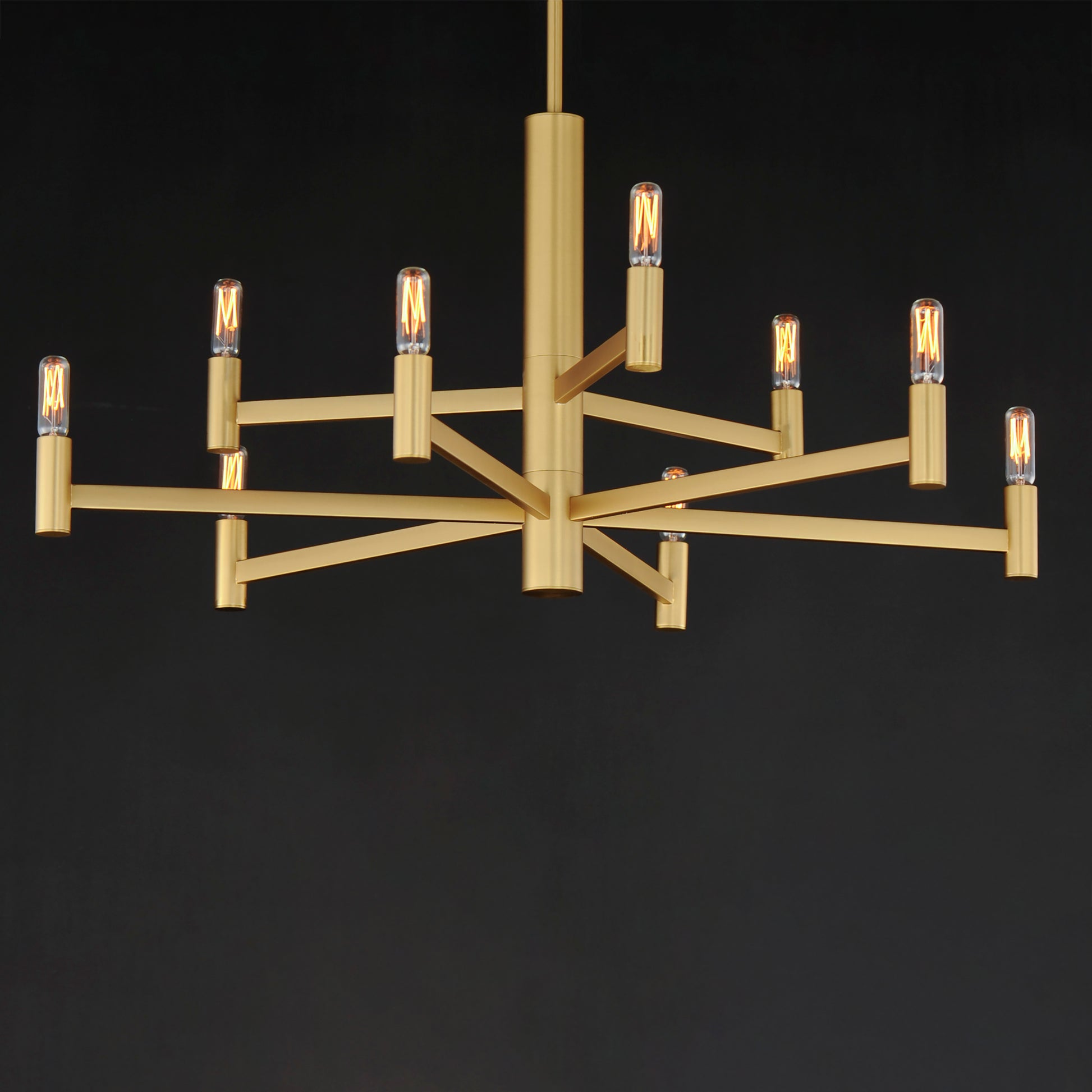 Emana 9-Light Chandelier Natural Aged Brass by Maxim Lighting