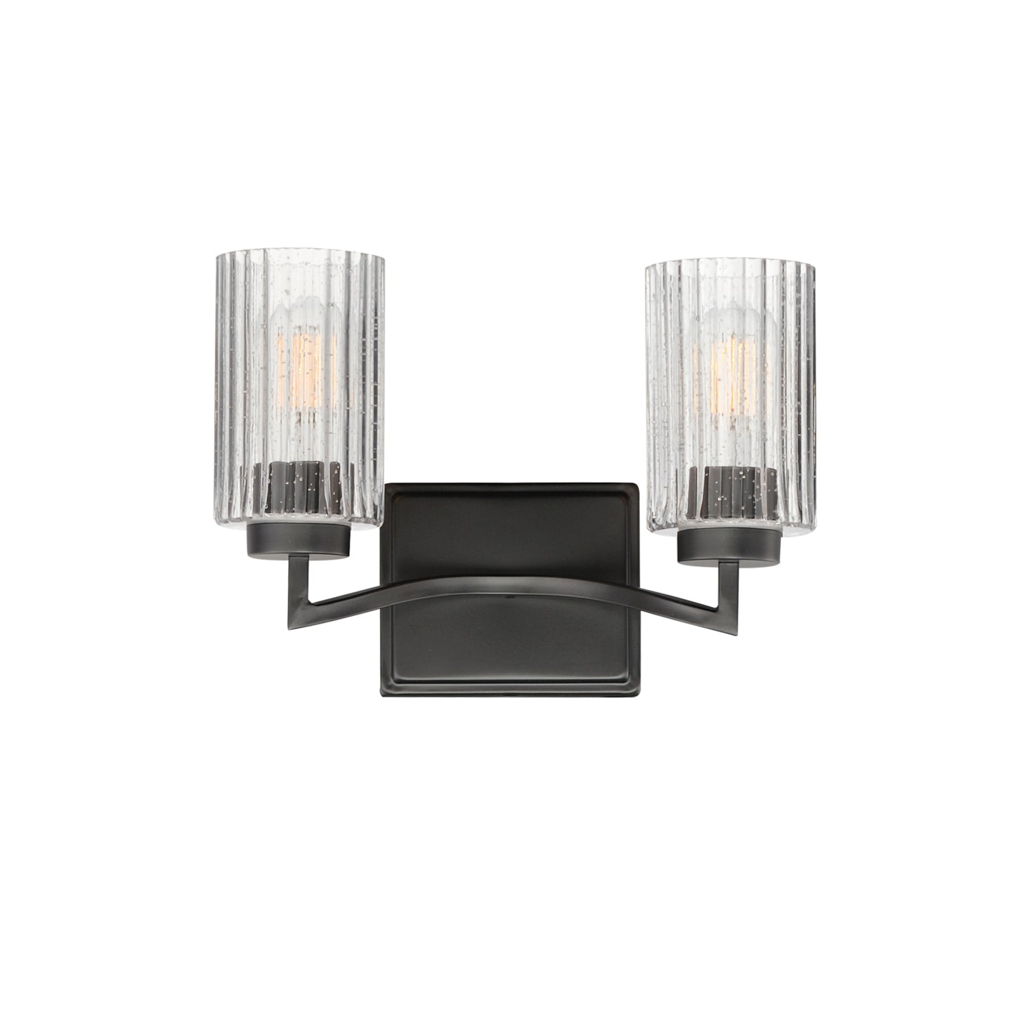 Rigata 2-Light Wall Sconce Black by Maxim Lighting