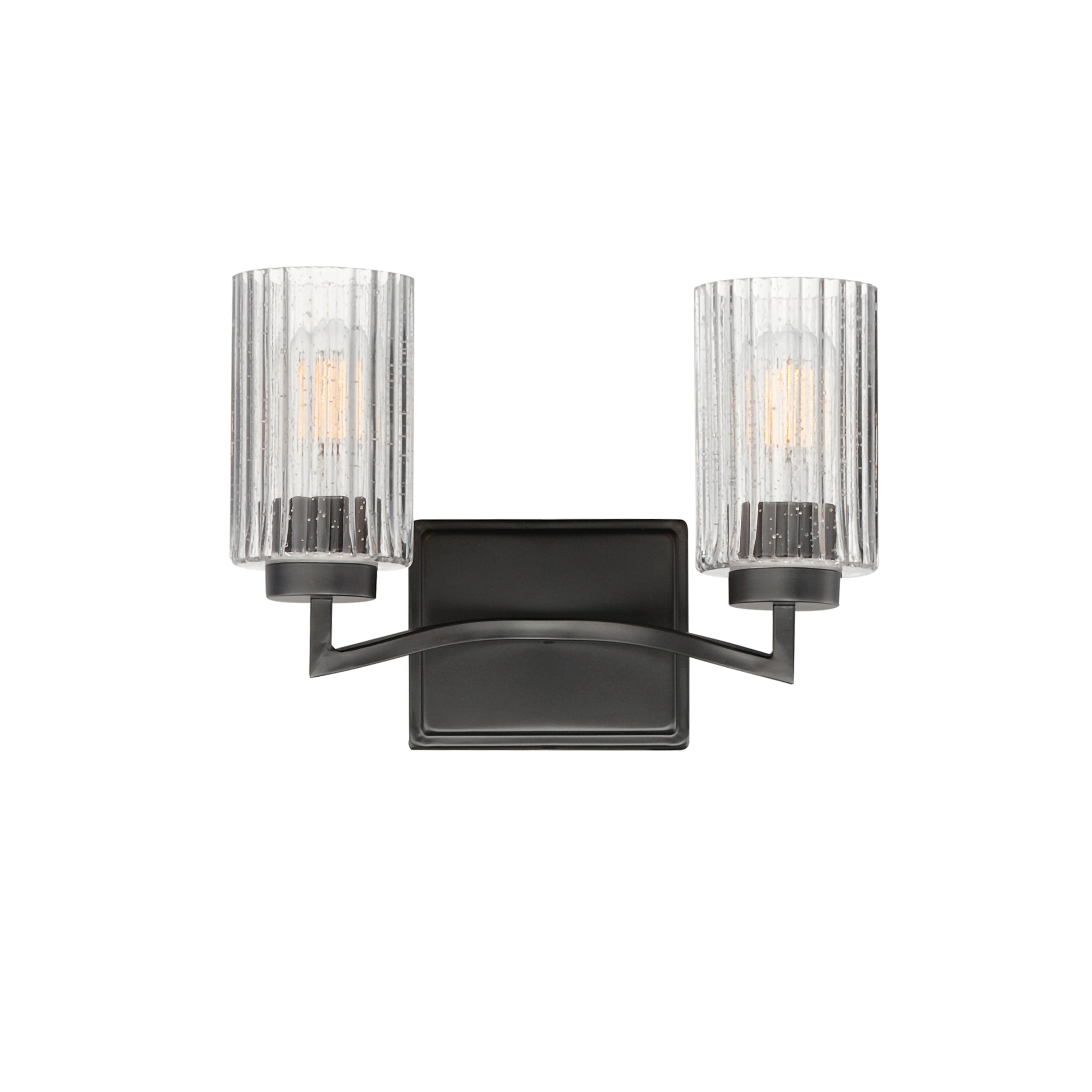 Rigata 2-Light Wall Sconce Black by Maxim Lighting