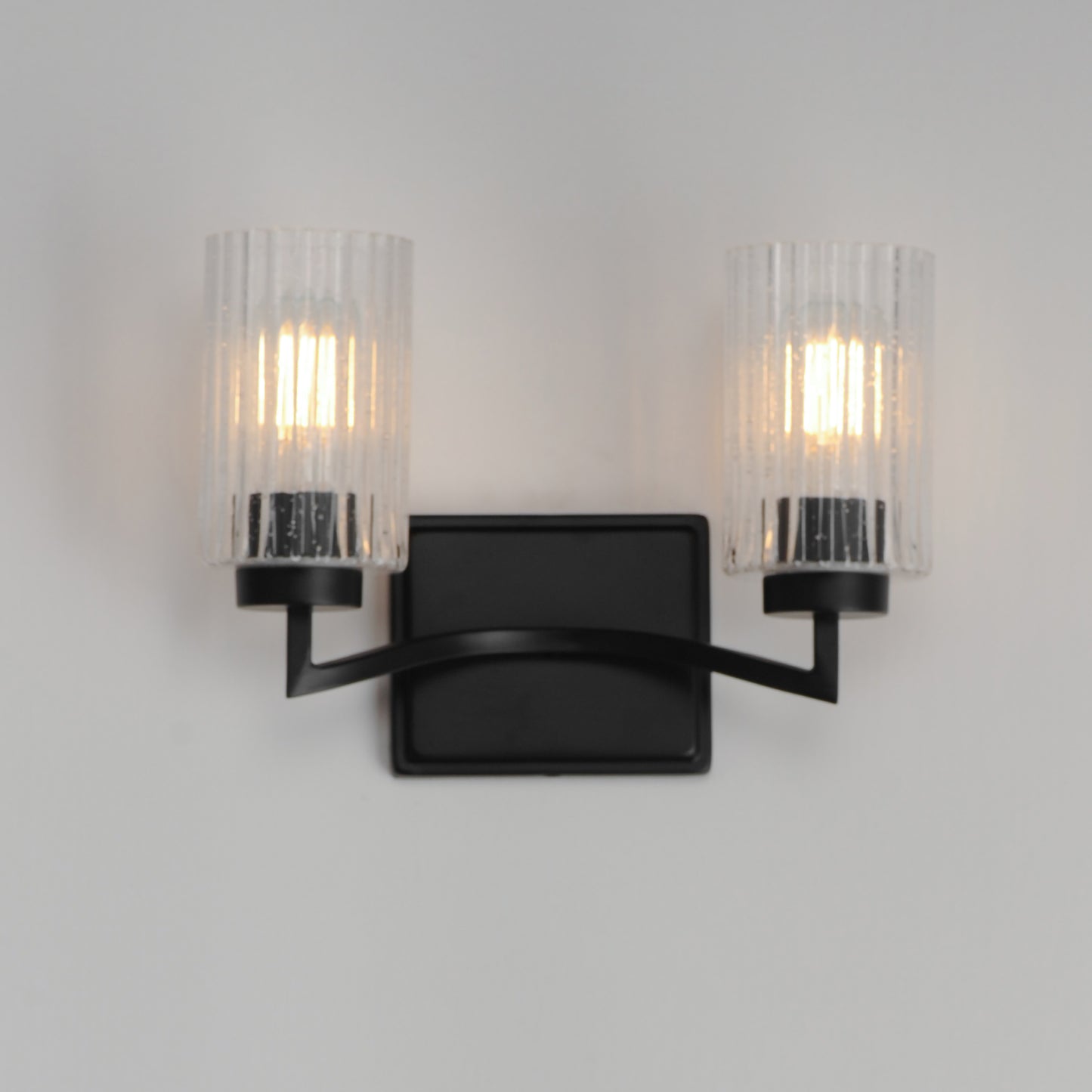 Rigata 2-Light Wall Sconce Black by Maxim Lighting