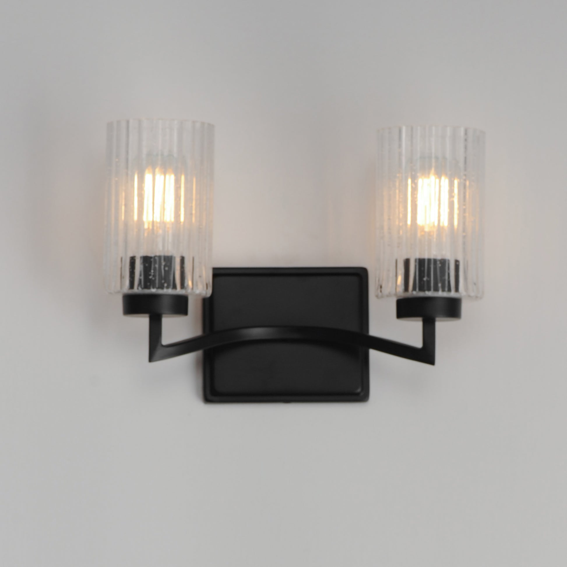 Rigata 2-Light Wall Sconce Black by Maxim Lighting