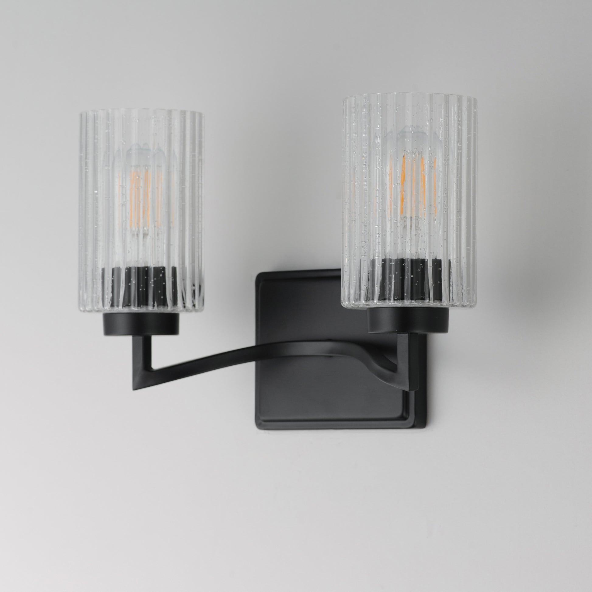Rigata 2-Light Wall Sconce Black by Maxim Lighting