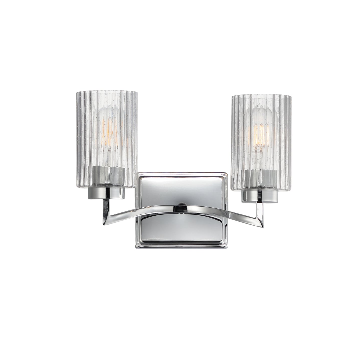 Rigata 2-Light Wall Sconce Polished Nickel by Maxim Lighting