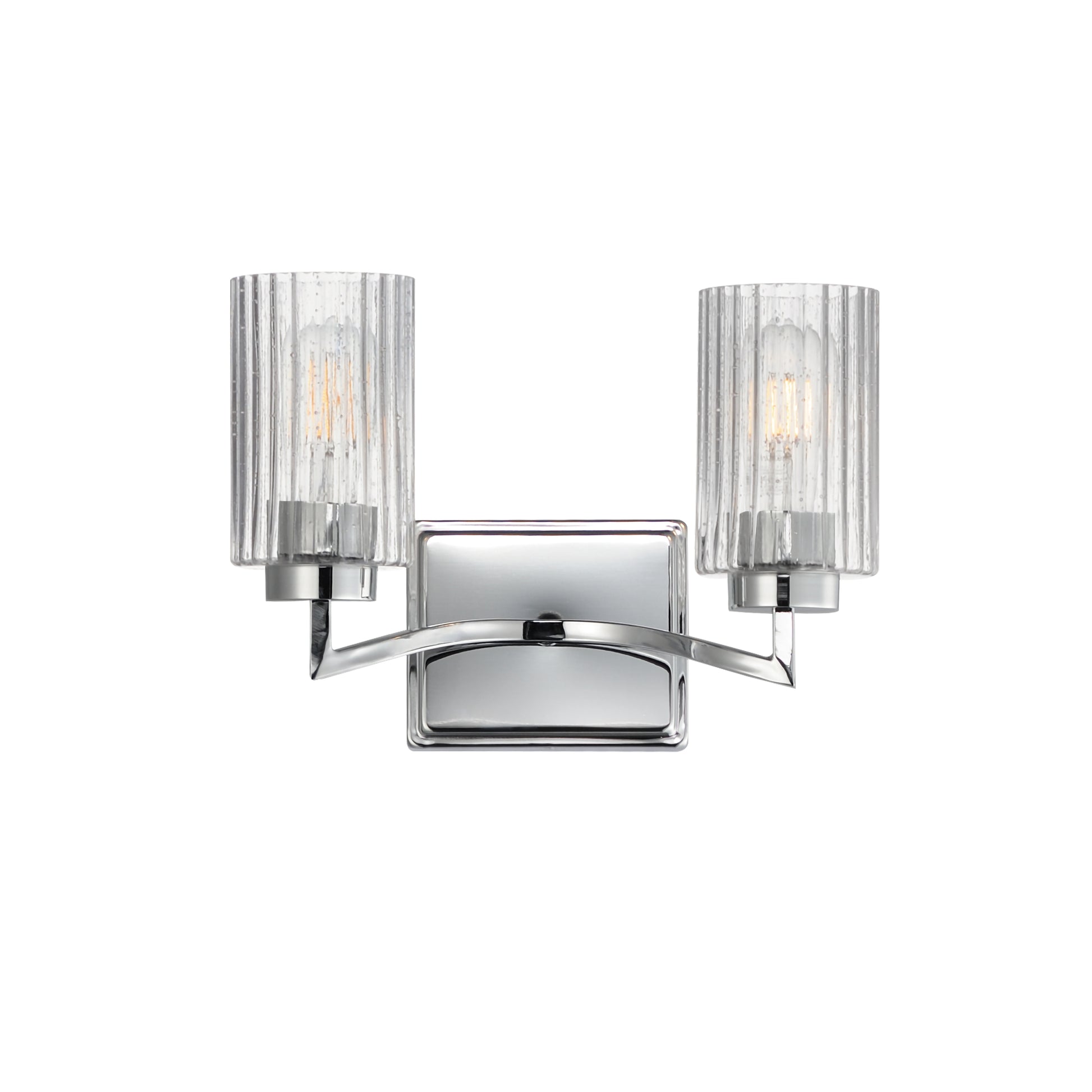 Rigata 2-Light Wall Sconce Polished Nickel by Maxim Lighting