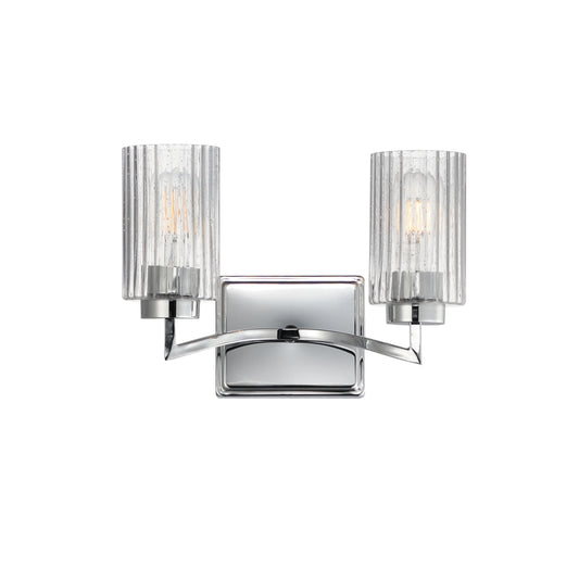 Rigata 2-Light Wall Sconce Polished Nickel by Maxim Lighting