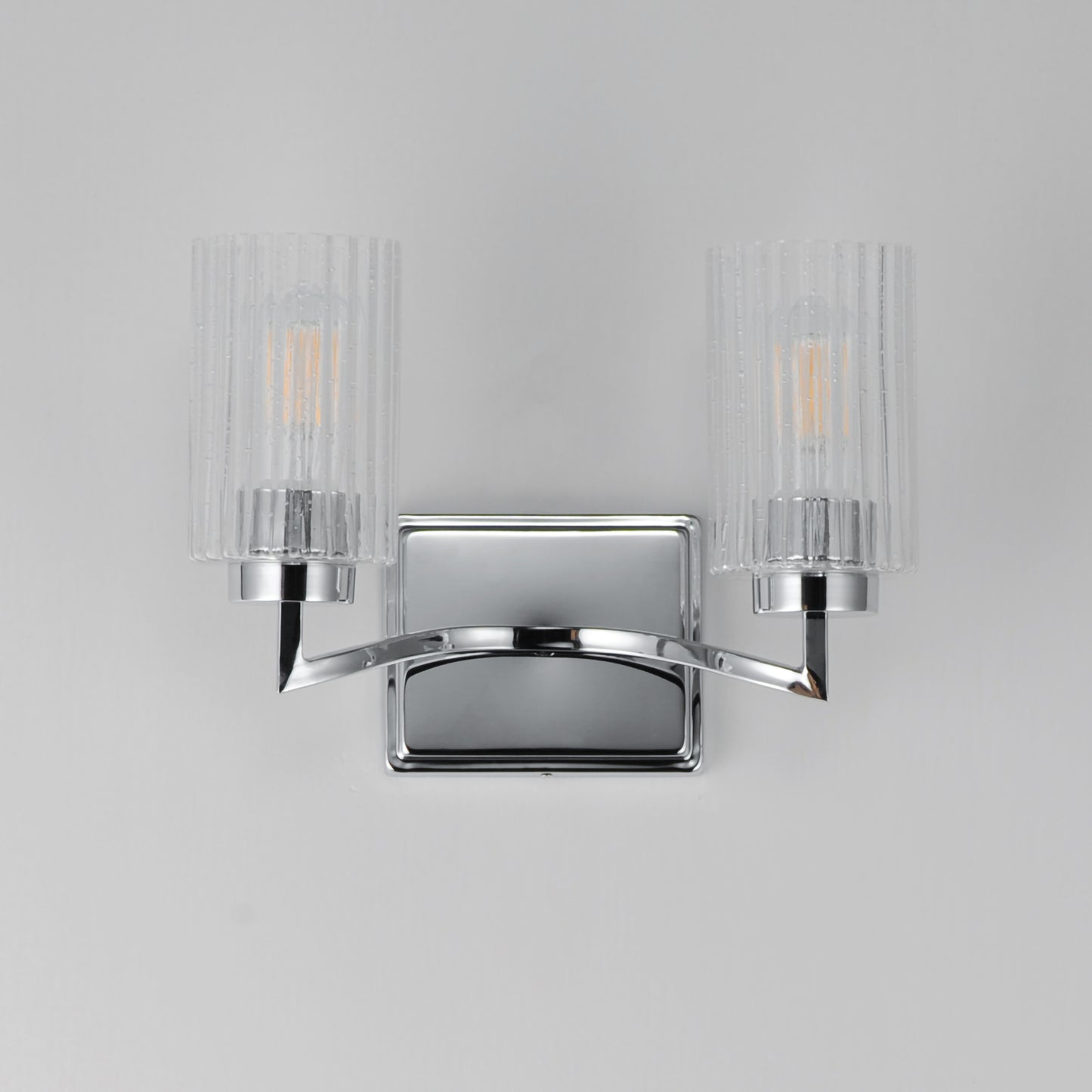 Rigata 2-Light Wall Sconce Polished Nickel by Maxim Lighting