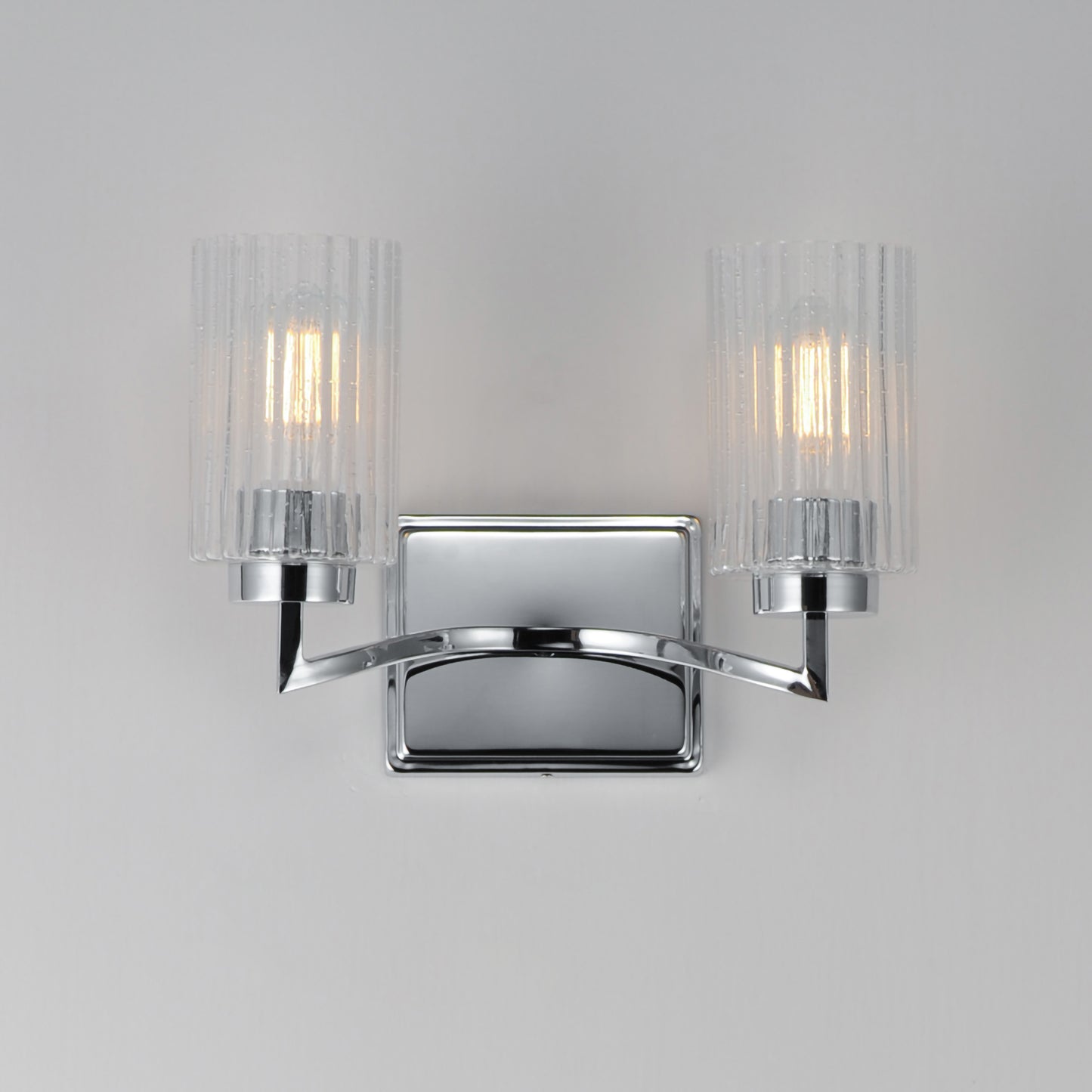 Rigata 2-Light Wall Sconce Polished Nickel by Maxim Lighting