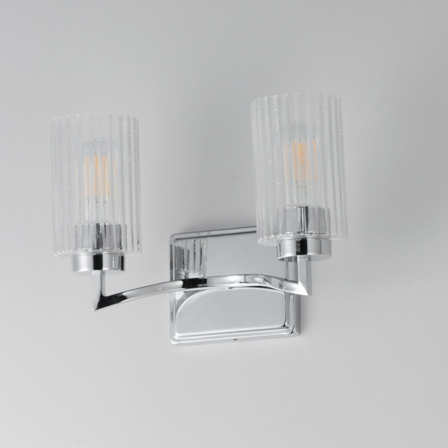 Rigata 2-Light Wall Sconce Polished Nickel by Maxim Lighting