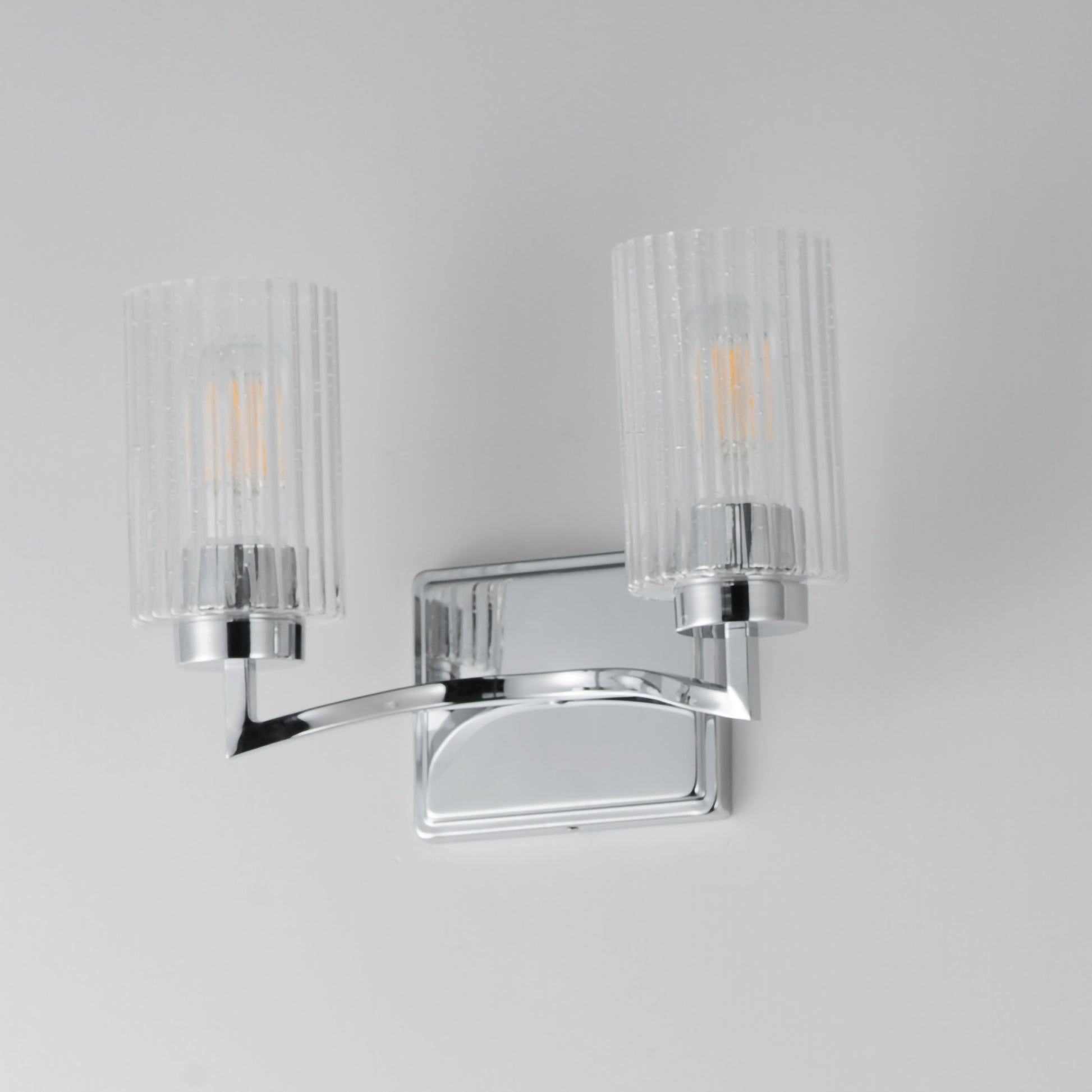 Rigata 2-Light Wall Sconce Polished Nickel by Maxim Lighting