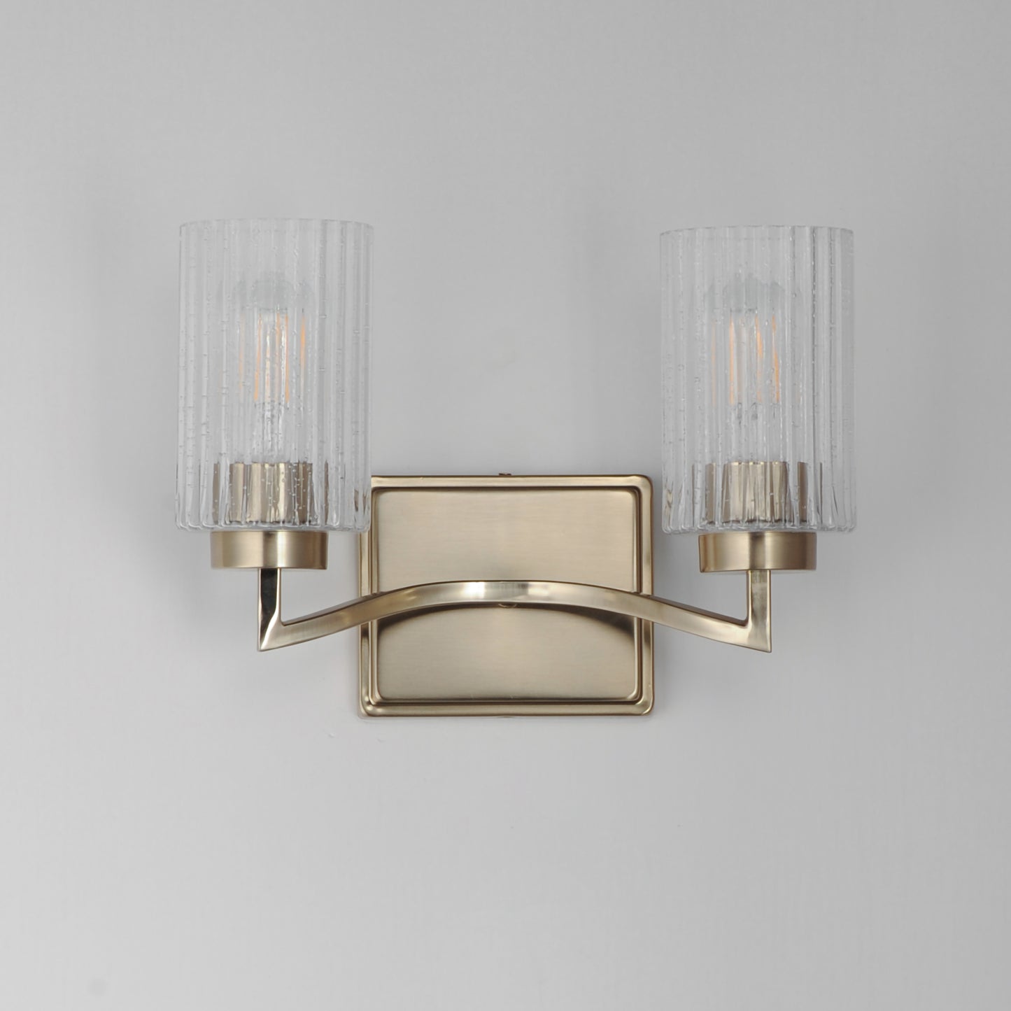 Rigata 2-Light Wall Sconce Satin Champagne by Maxim Lighting