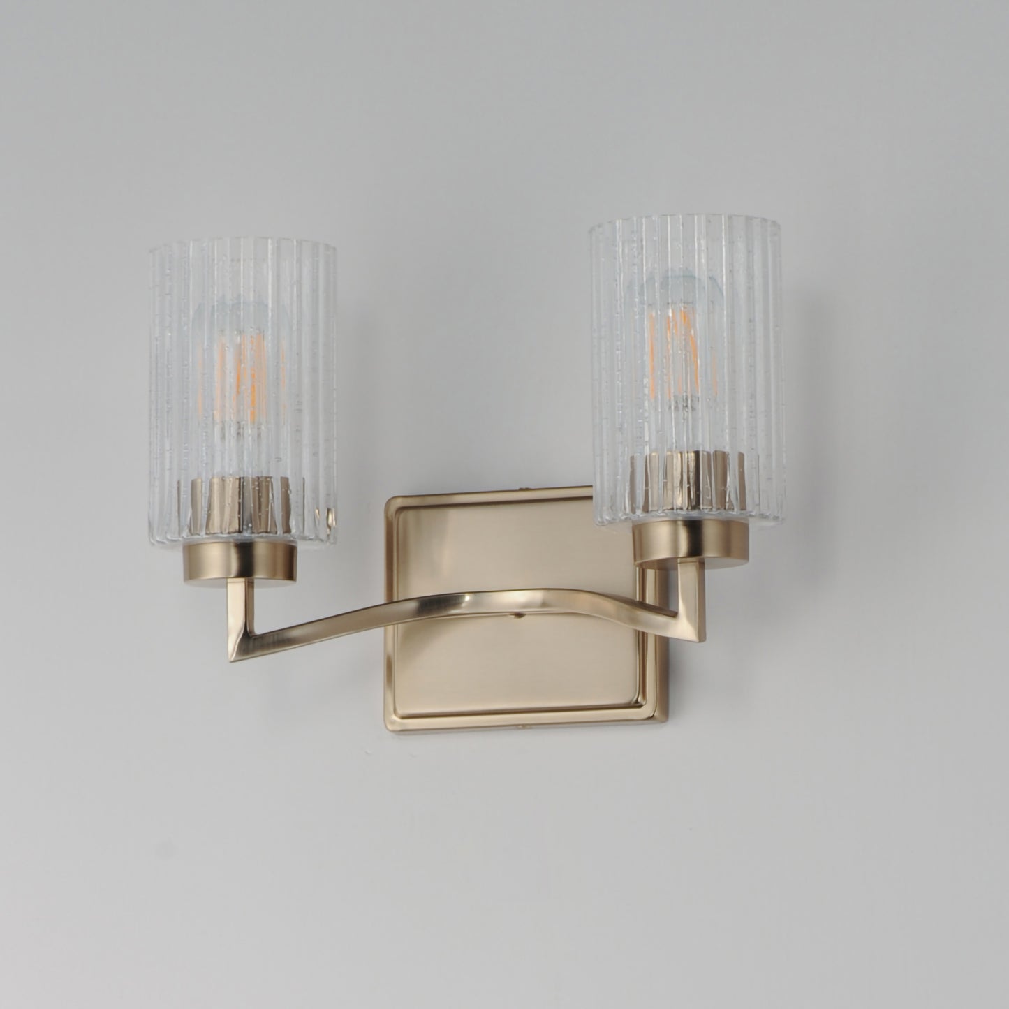 Rigata 2-Light Wall Sconce Satin Champagne by Maxim Lighting