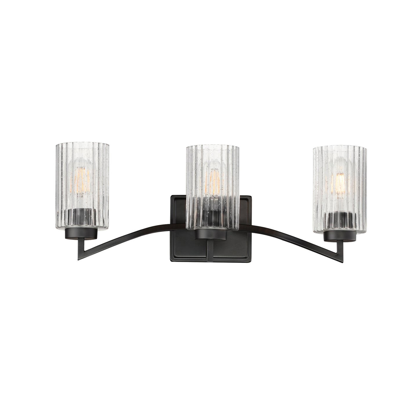 Rigata 3-Light Bath Vanity Black by Maxim Lighting
