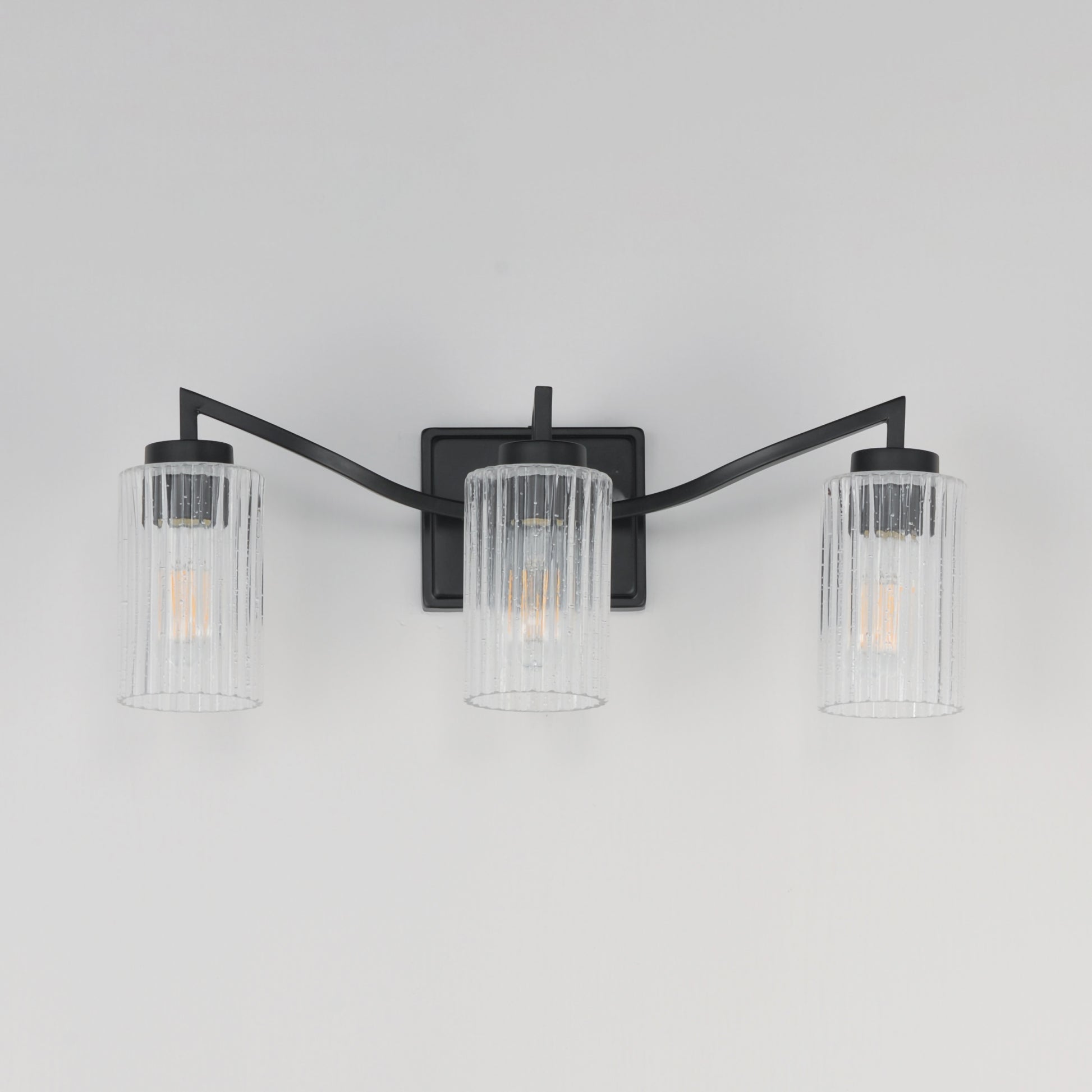 Rigata 3-Light Bath Vanity Black by Maxim Lighting
