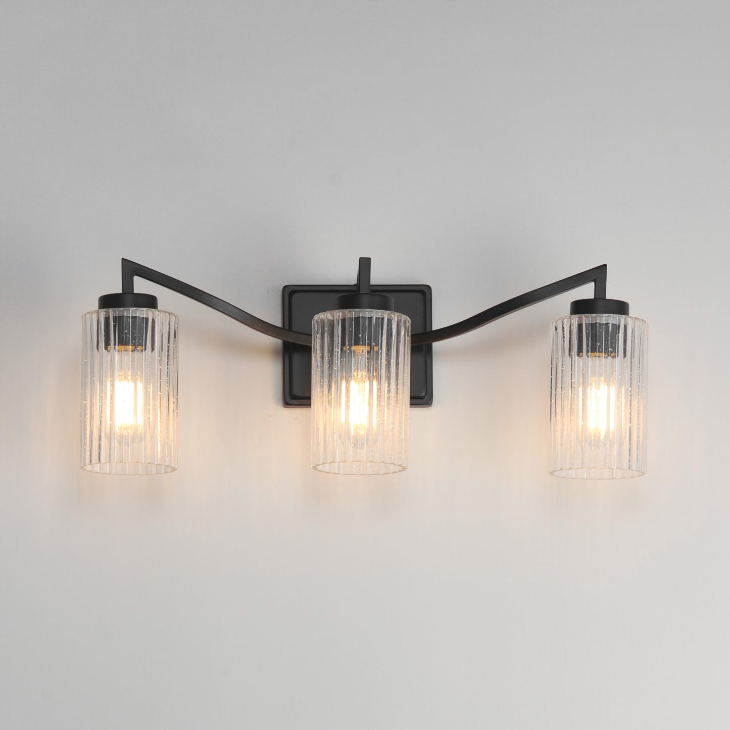 Rigata 3-Light Bath Vanity Black by Maxim Lighting