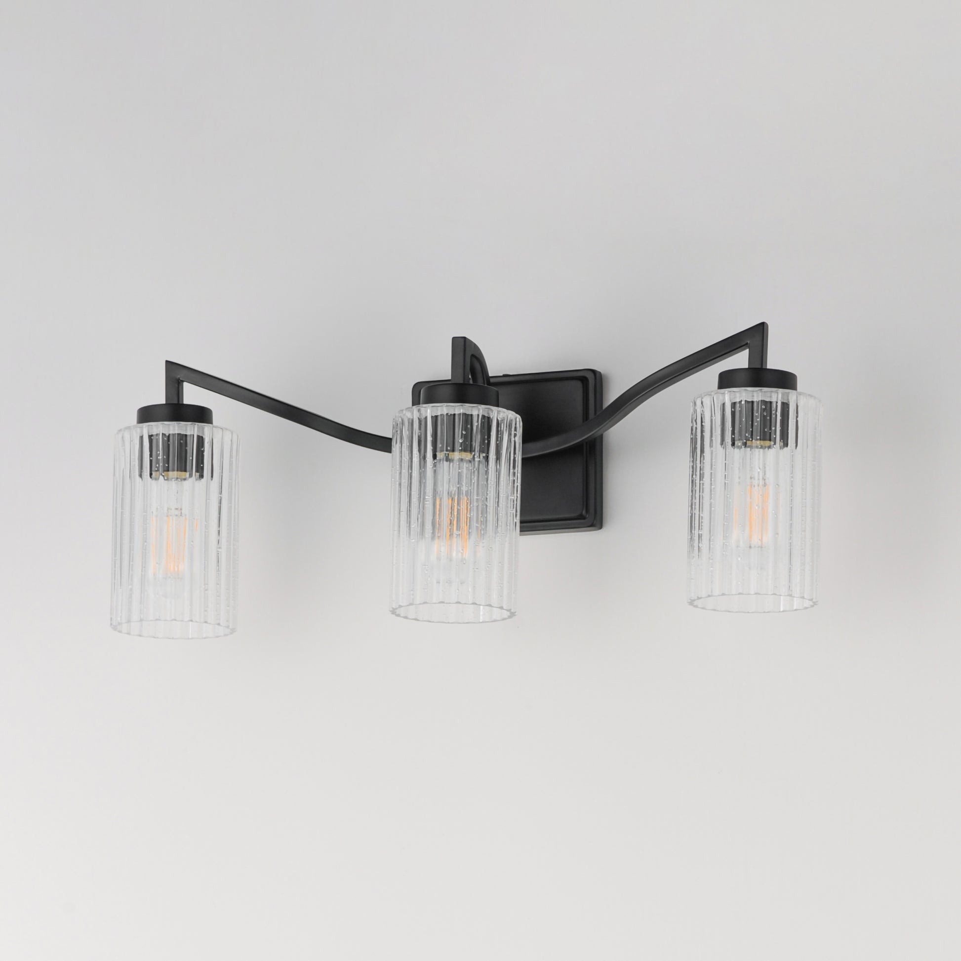 Rigata 3-Light Bath Vanity Black by Maxim Lighting
