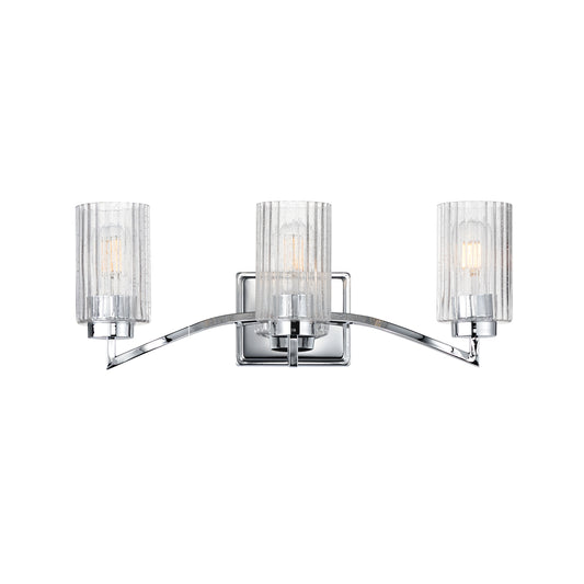 Rigata 3-Light Bath Vanity Polished Nickel by Maxim Lighting