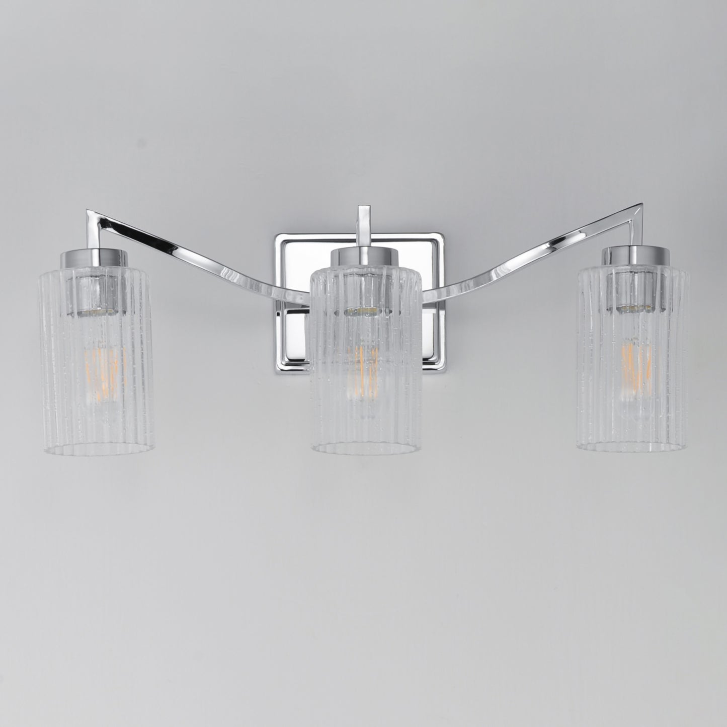 Rigata 3-Light Bath Vanity Polished Nickel by Maxim Lighting