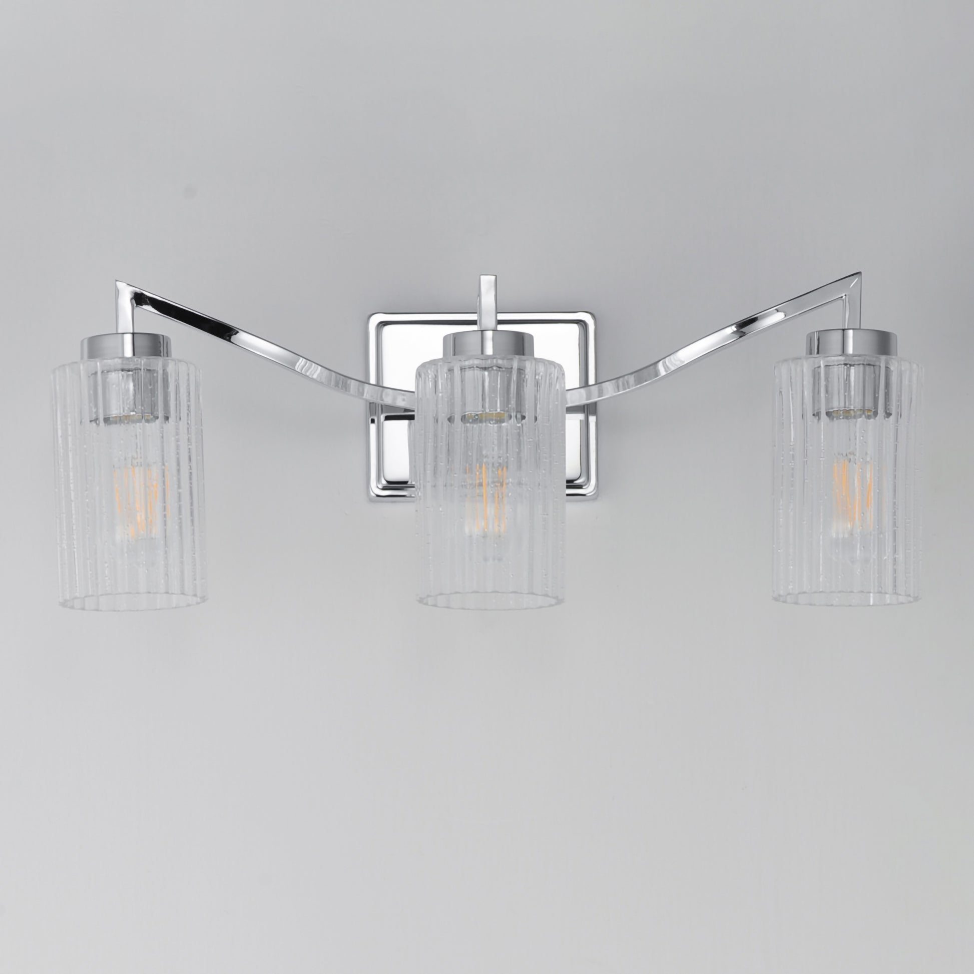 Rigata 3-Light Bath Vanity Polished Nickel by Maxim Lighting