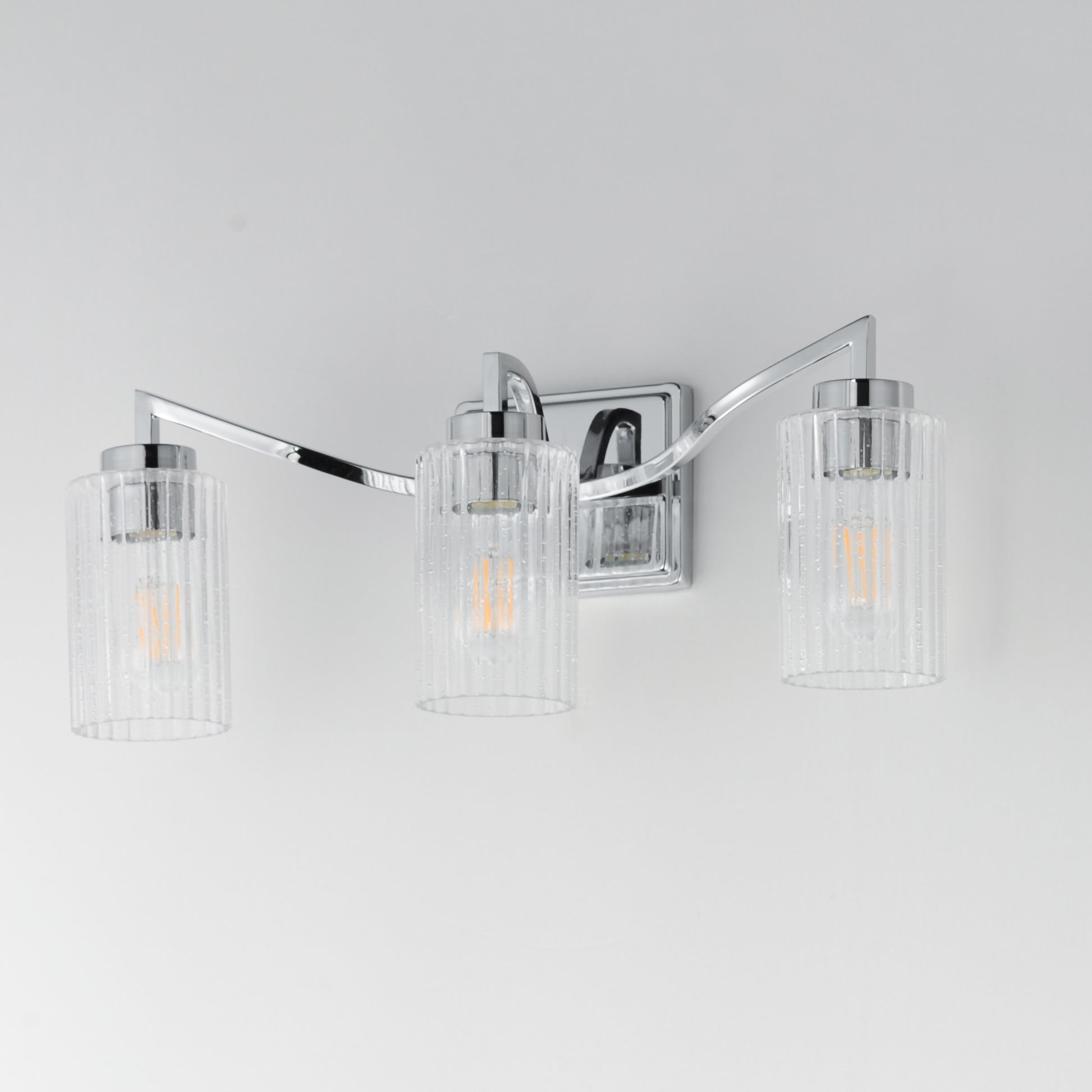 Rigata 3-Light Bath Vanity Polished Nickel by Maxim Lighting