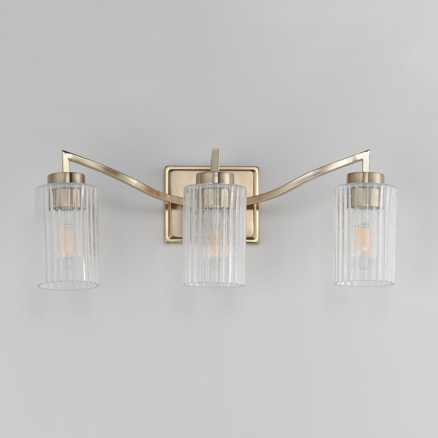 Rigata 3-Light Bath Vanity Satin Champagne by Maxim Lighting