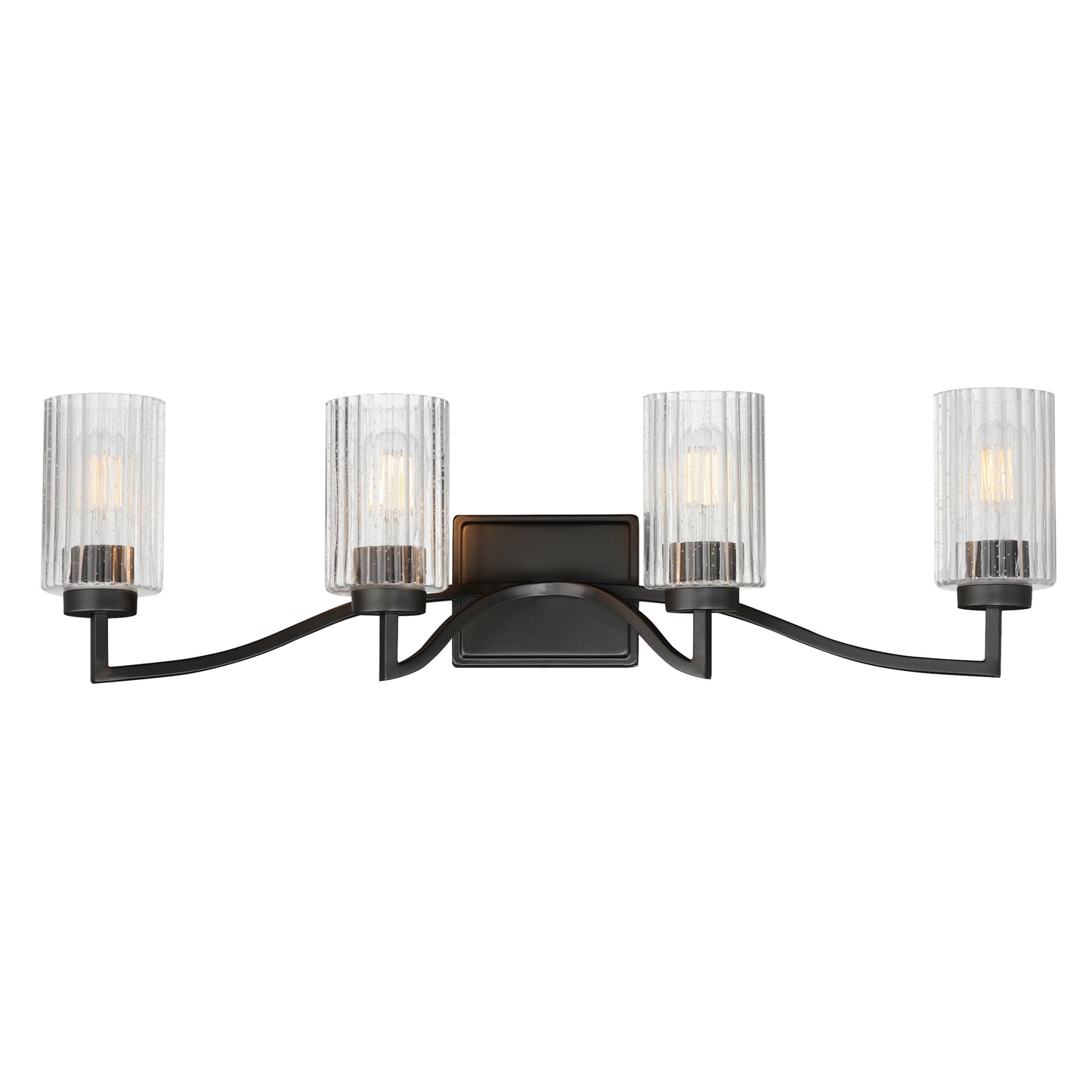 Rigata 4-Light Bath Vanity Black by Maxim Lighting