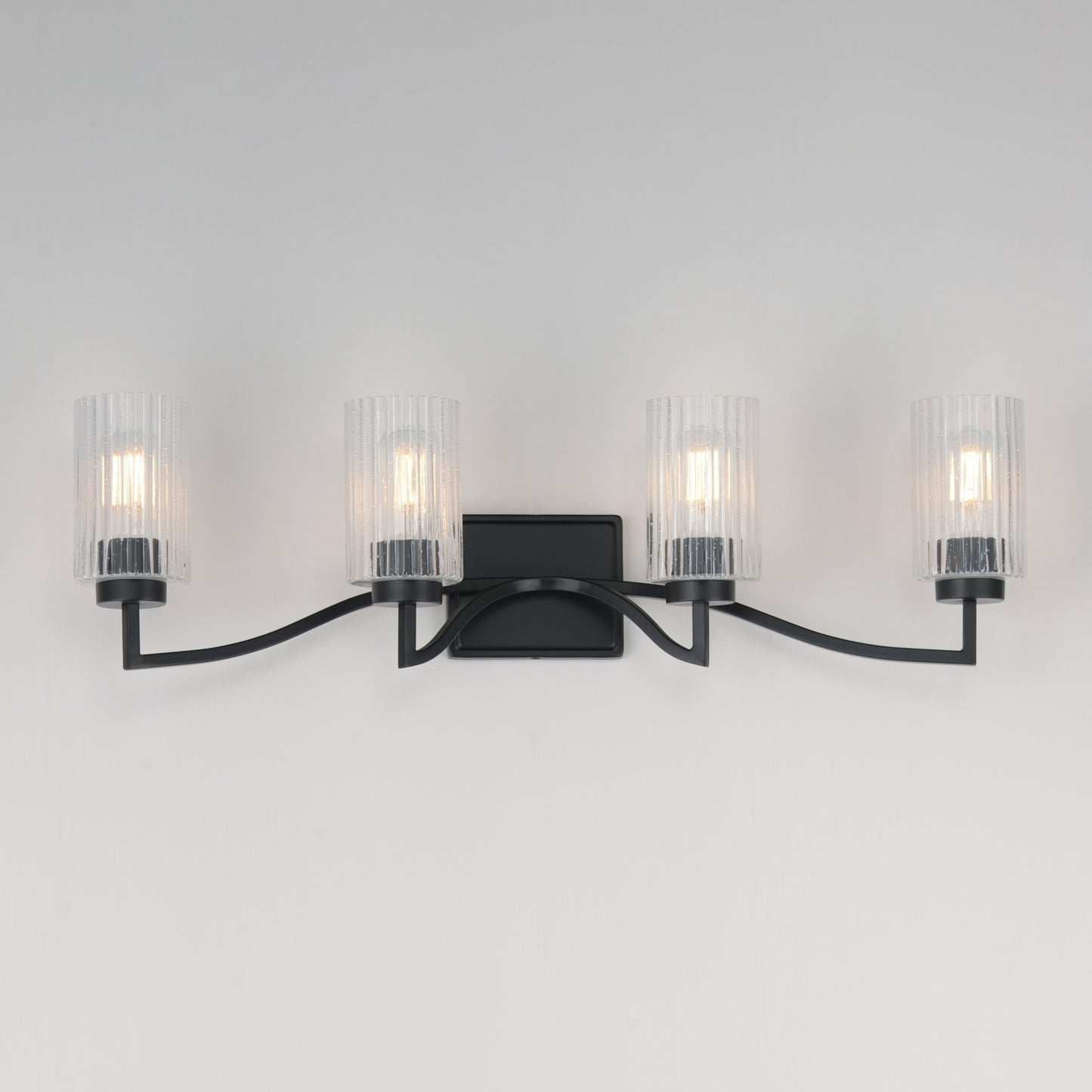 Rigata 4-Light Bath Vanity Black by Maxim Lighting