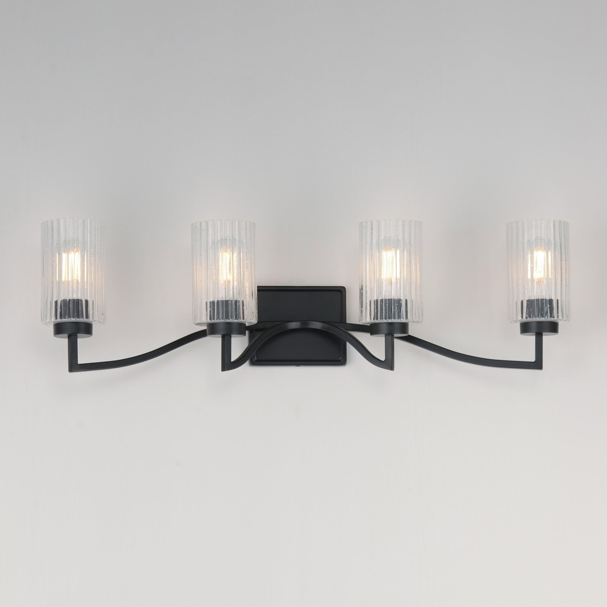 Rigata 4-Light Bath Vanity Black by Maxim Lighting