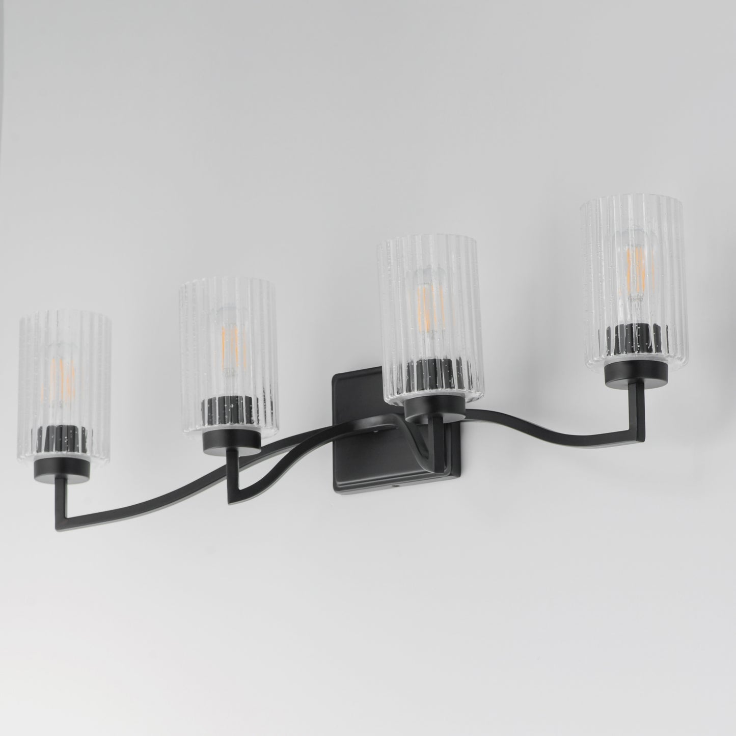 Rigata 4-Light Bath Vanity Black by Maxim Lighting