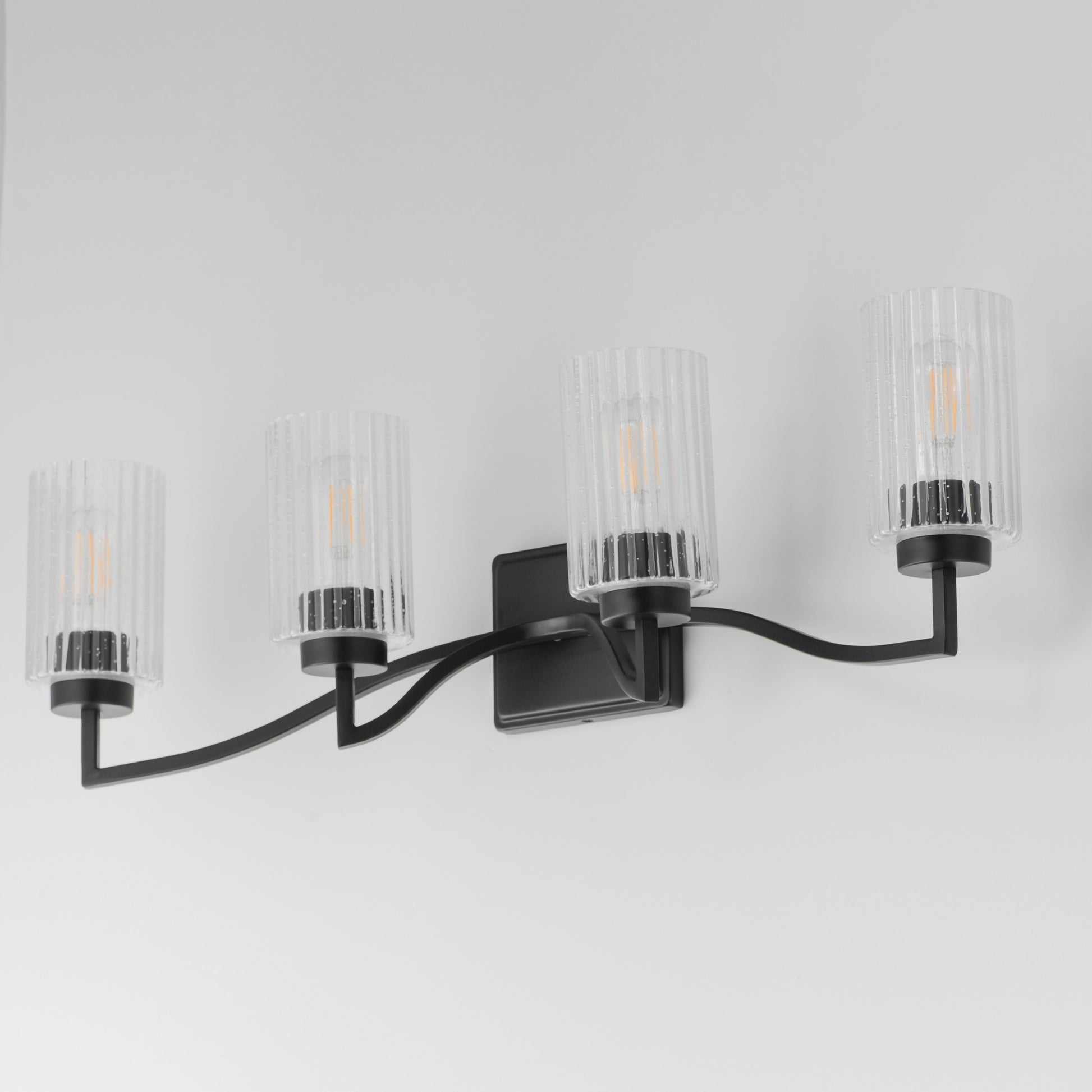 Rigata 4-Light Bath Vanity Black by Maxim Lighting