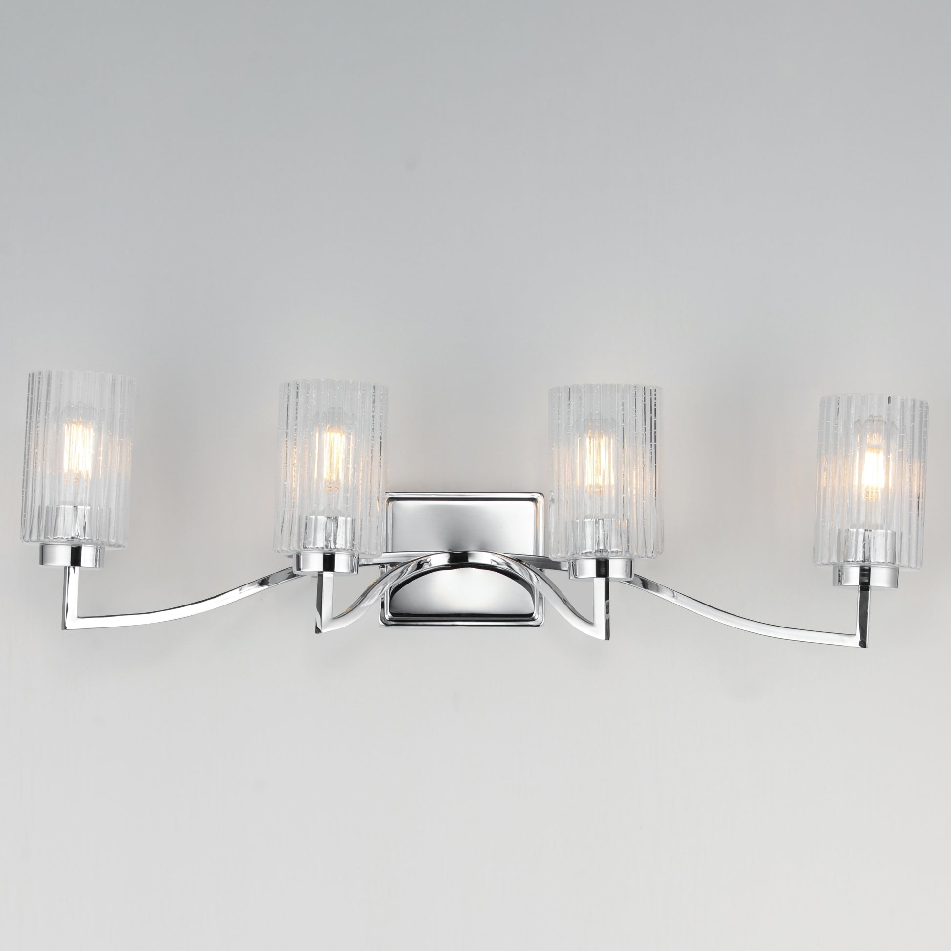 Rigata 4-Light Bath Vanity Polished Nickel by Maxim Lighting